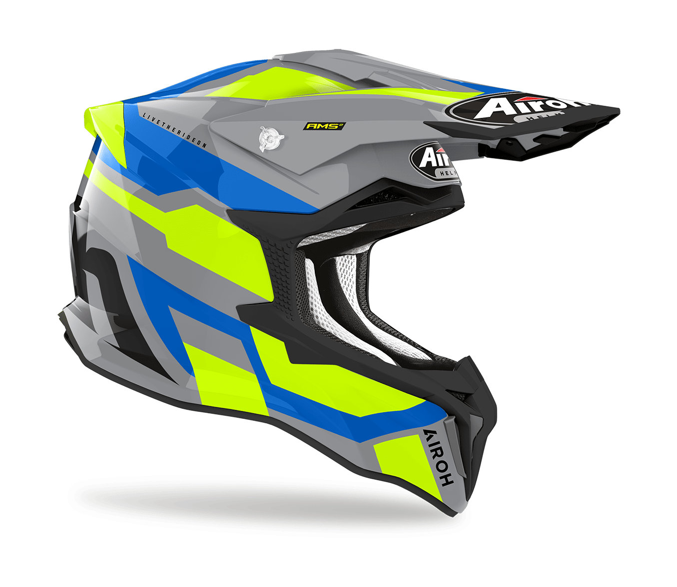 Airoh Motocross Helmet Strycker Glam - Gloss Yellow