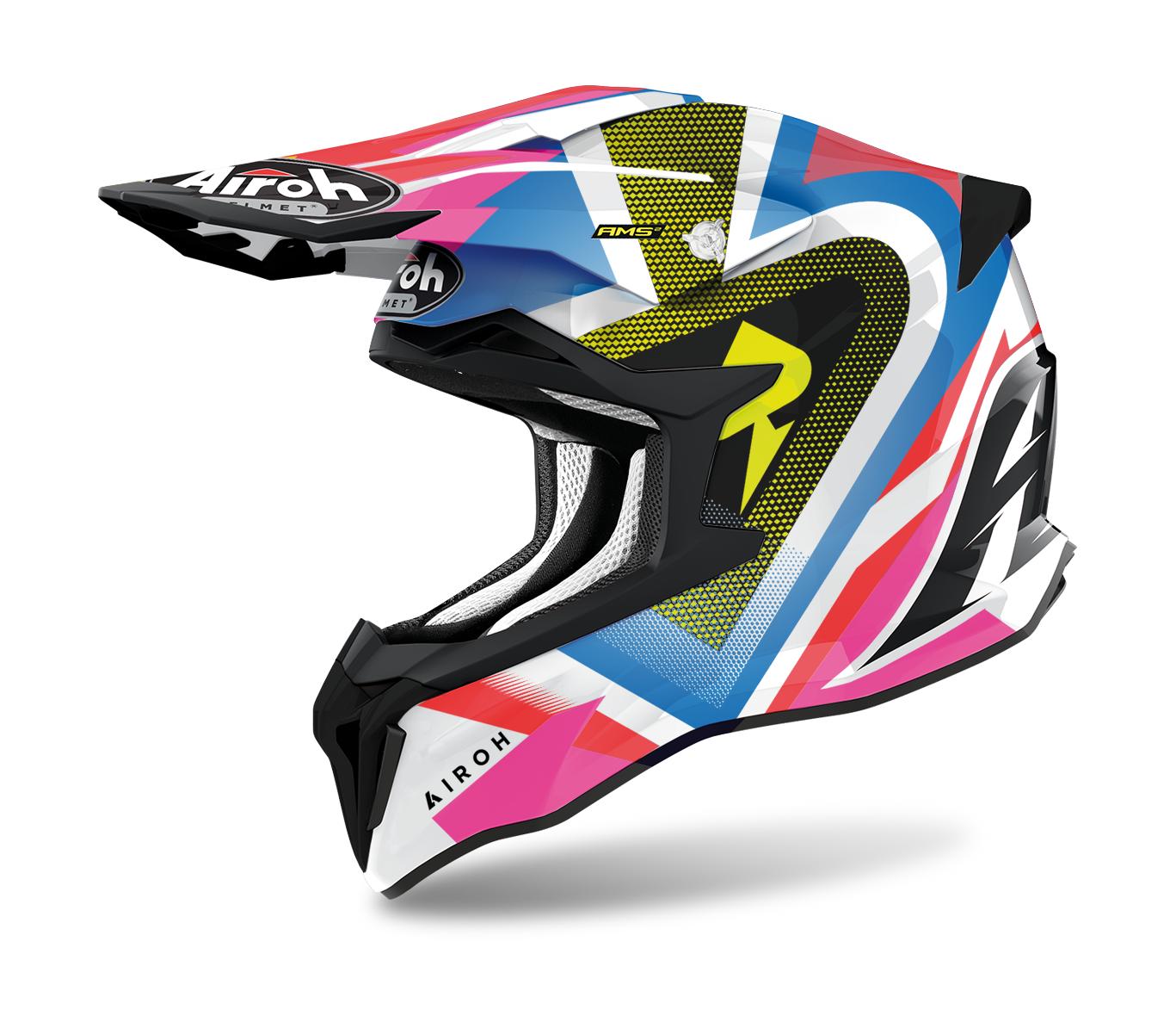 Airoh Motocross Helmet Strycker View - Gloss Multi
