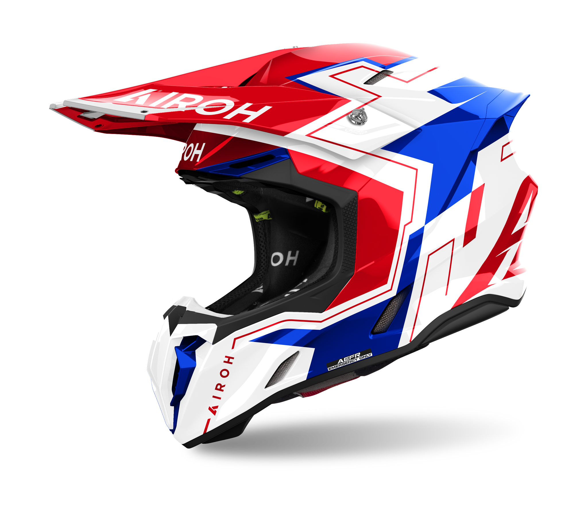 Airoh Motocross Helmet Twist 3 Dizzy - Gloss Blue / Red