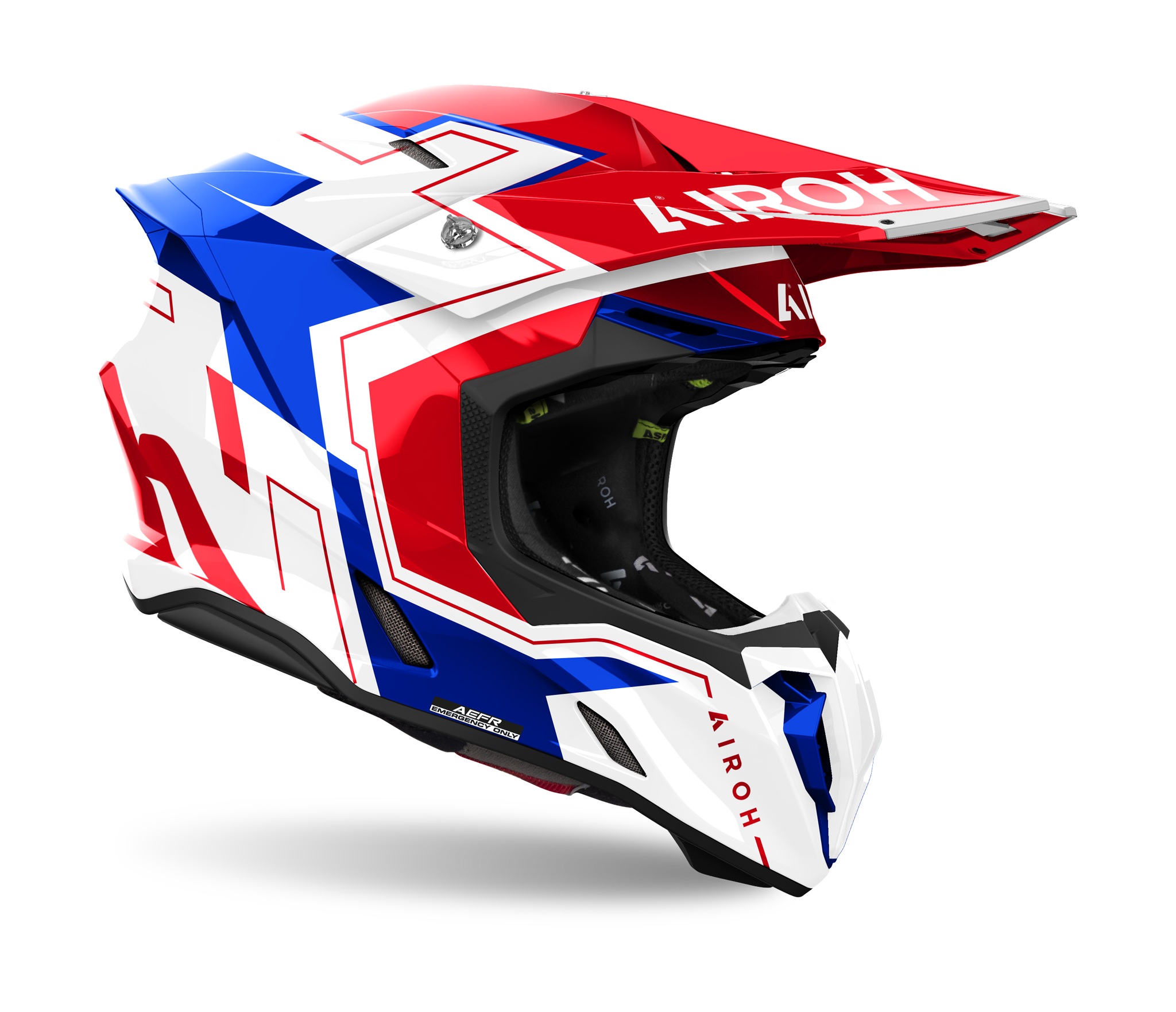 Airoh Motocross Helmet Twist 3 Dizzy - Gloss Blue / Red