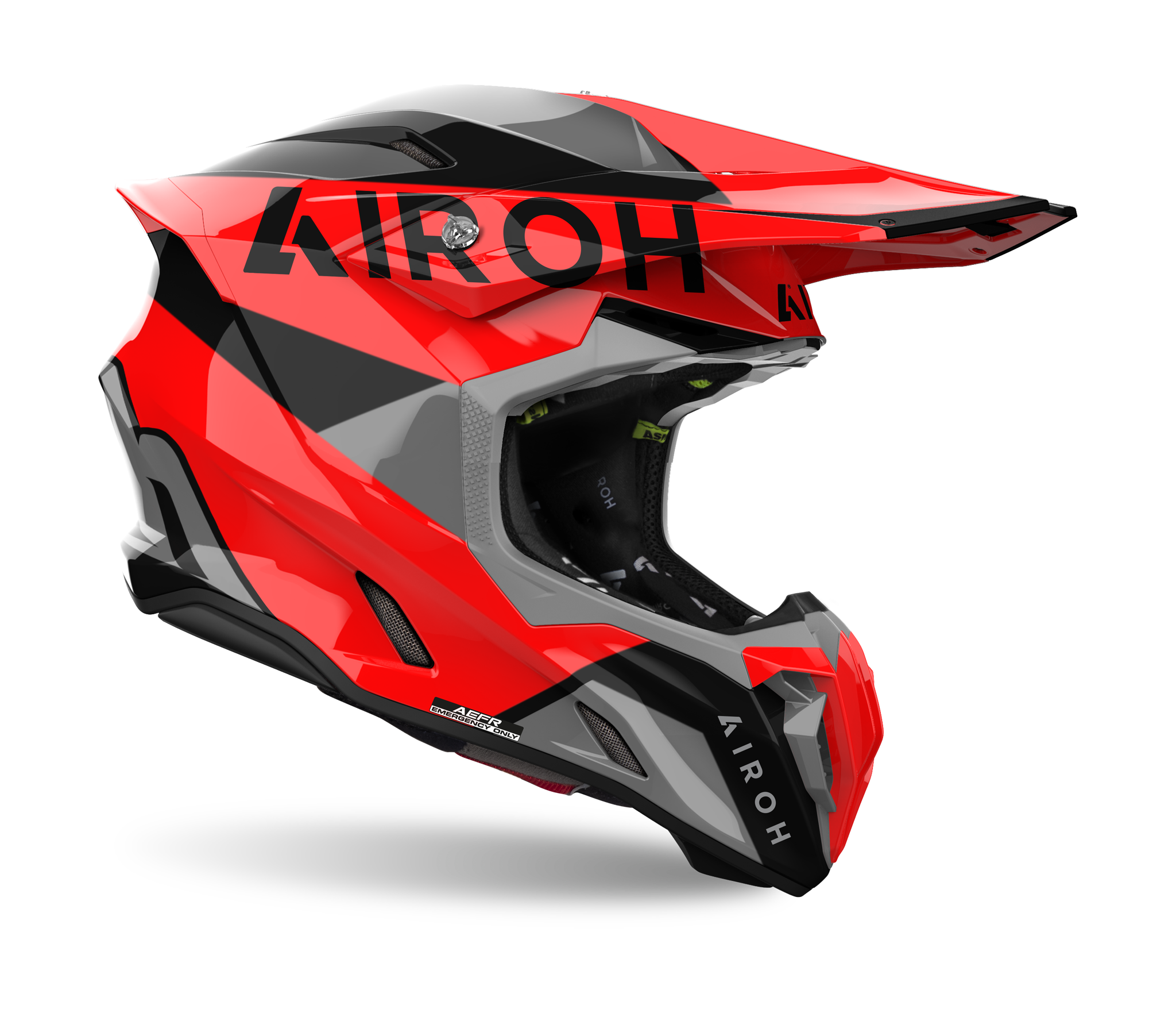Airoh Motocross Helmet Twist 3 King - Gloss Red