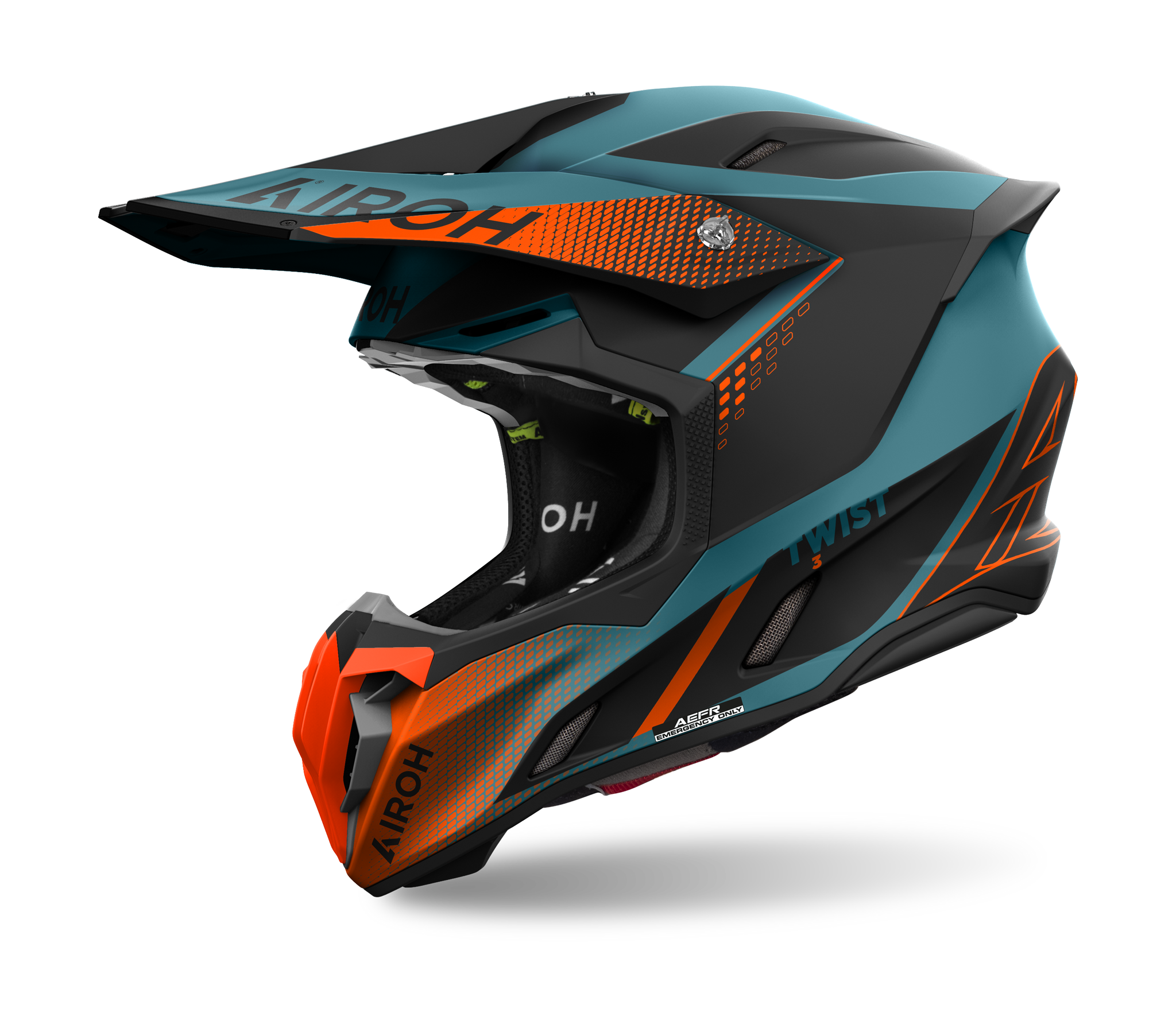 Airoh Motocross Helmet Twist 3 Shard - Matte Orange