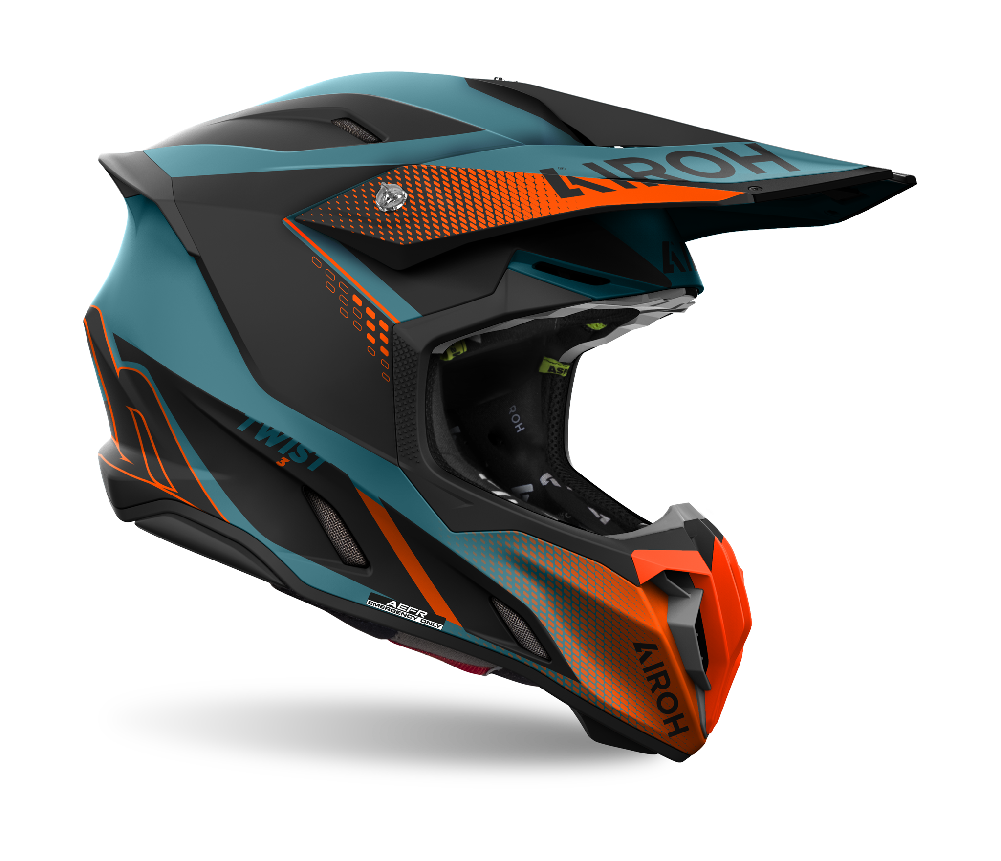 Airoh Motocross Helmet Twist 3 Shard - Matte Orange