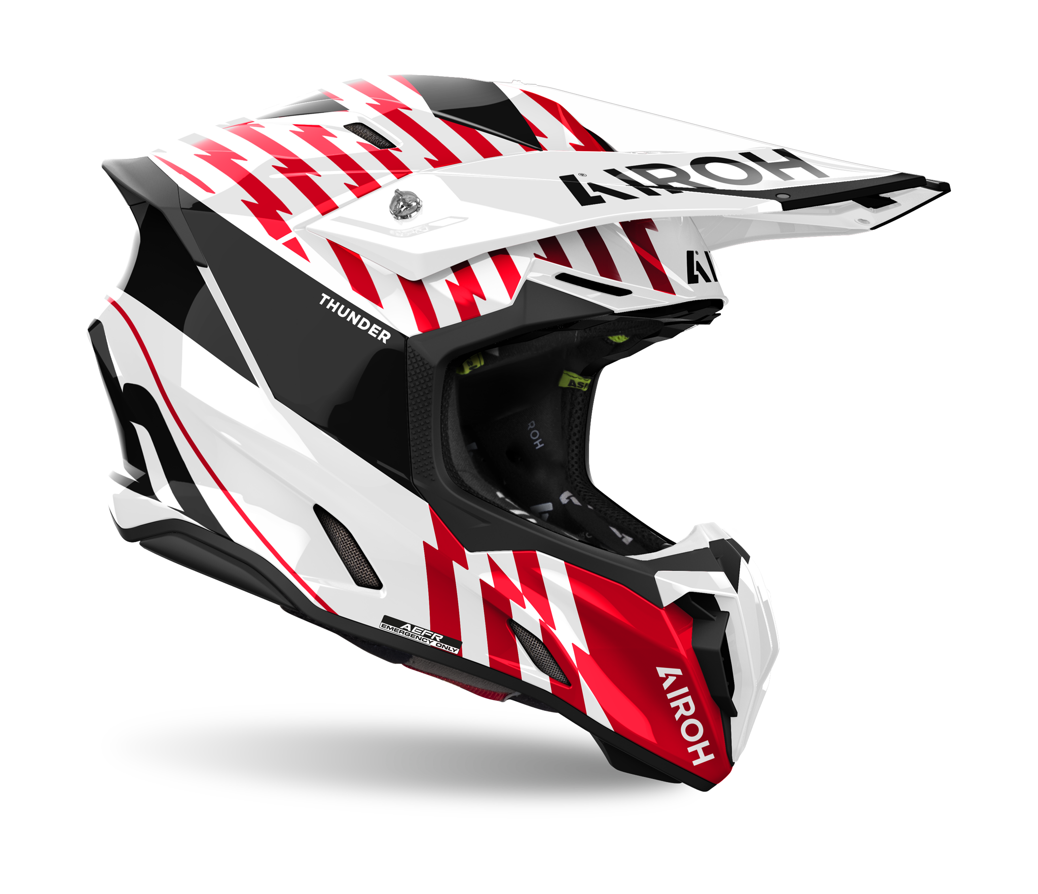 Airoh Motocross Helmet Twist 3 Thunder - Gloss Red