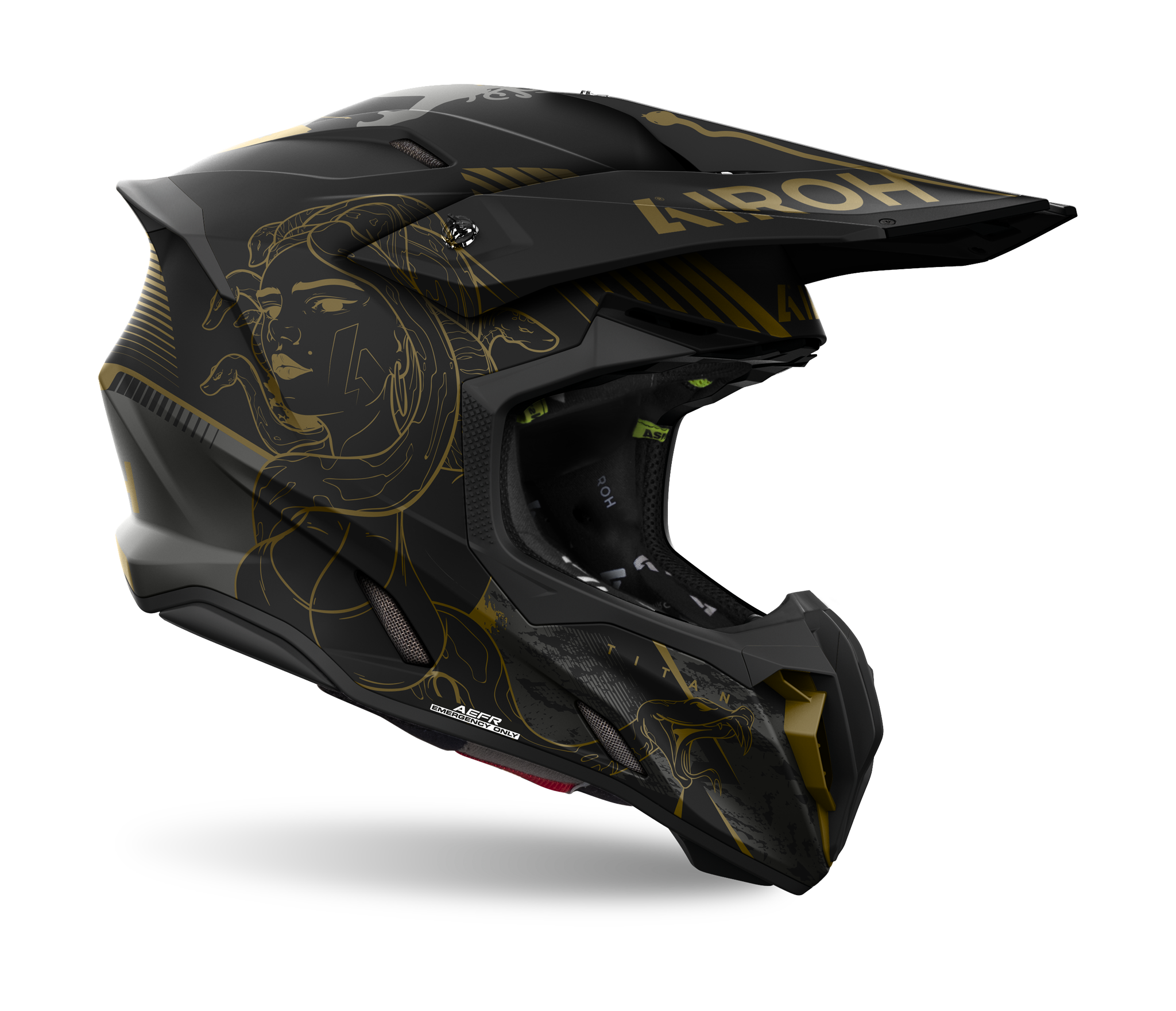 Airoh Motocross Helmet Twist 3 Titan - Matte Black