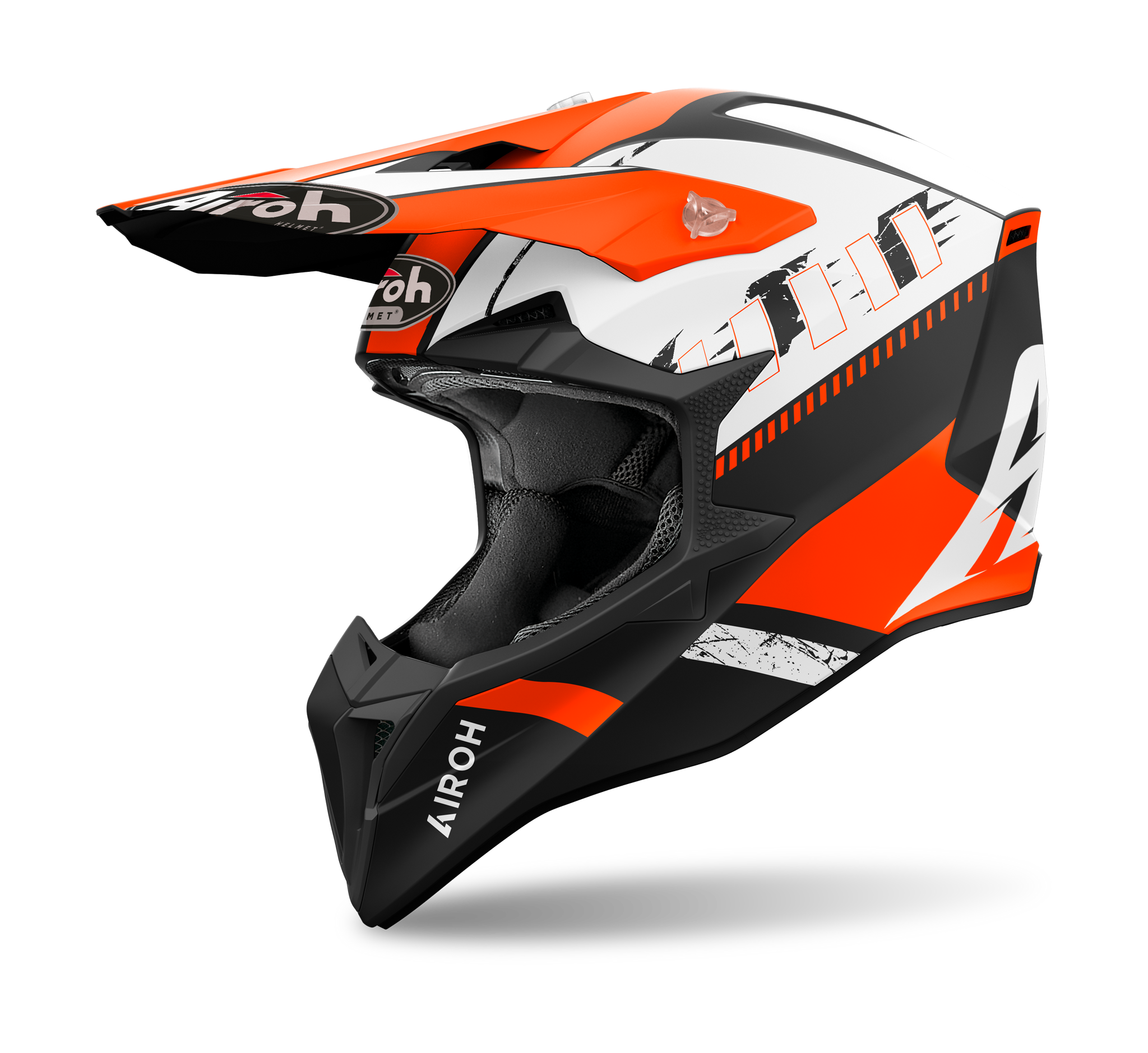 Airoh Motocross Helmet Wraap Feel - Matte Orange