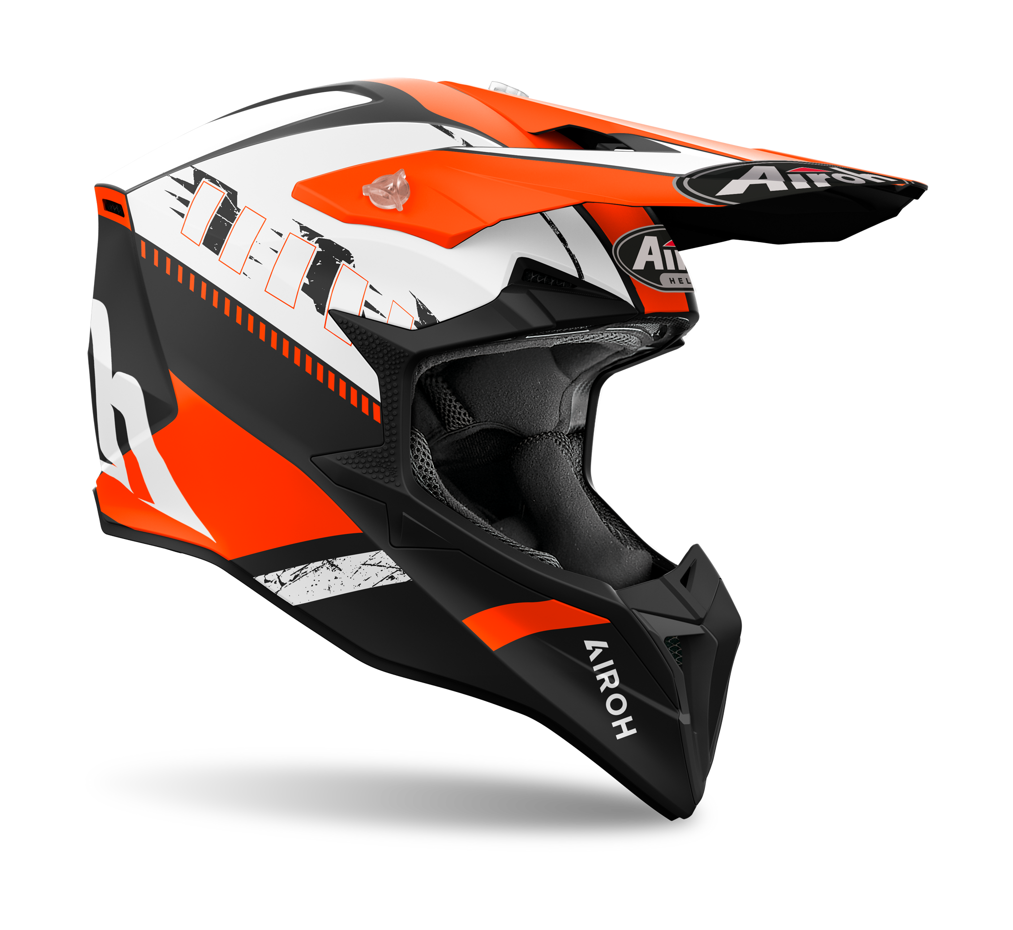 Airoh Motocross Helmet Wraap Feel - Matte Orange
