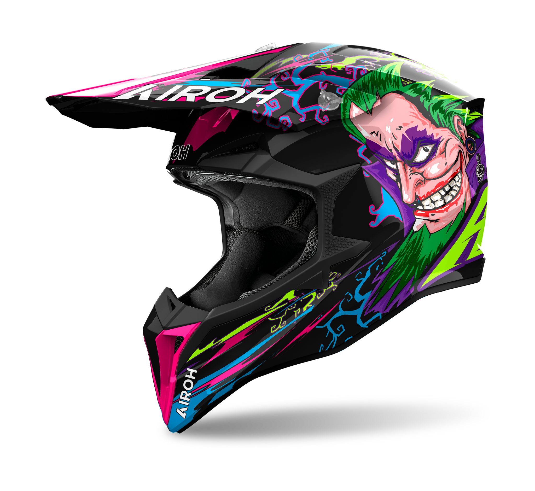 Airoh Motocross Helmet Wraap Music - Matte Multi