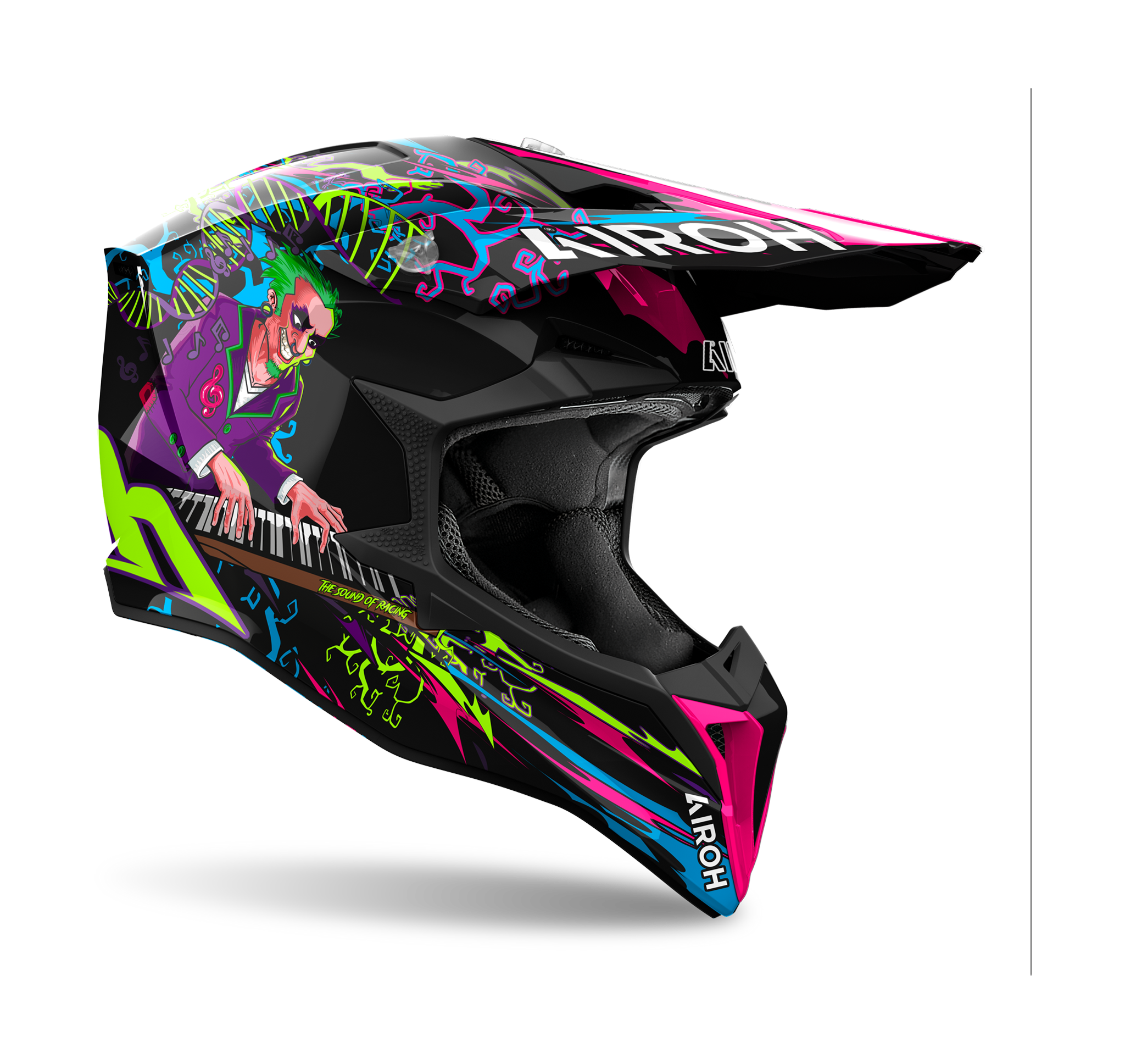 Airoh Motocross Helmet Wraap Music - Matte Multi