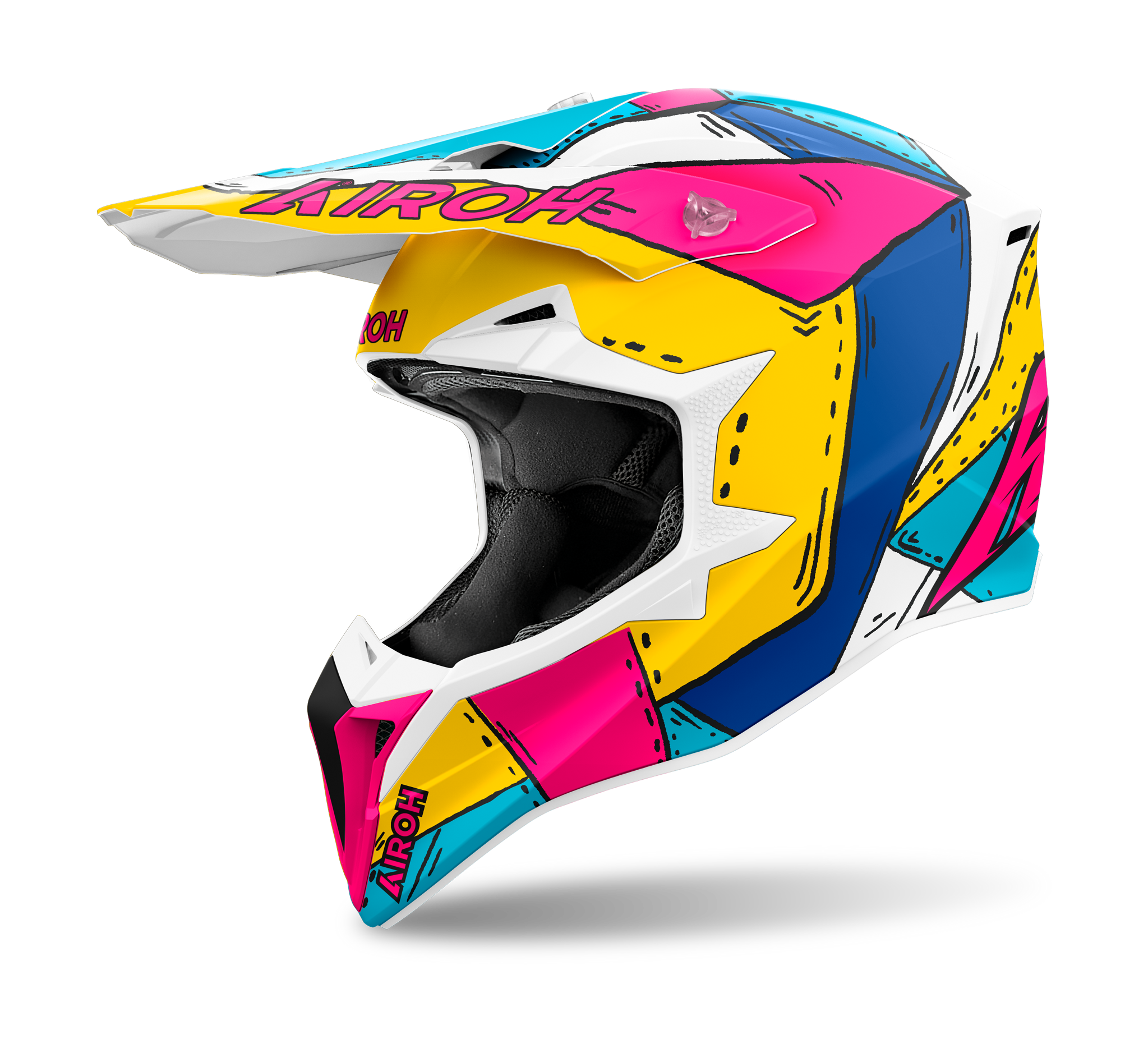 Airoh Motocross Helmet Wraap Paint - Matte Multi