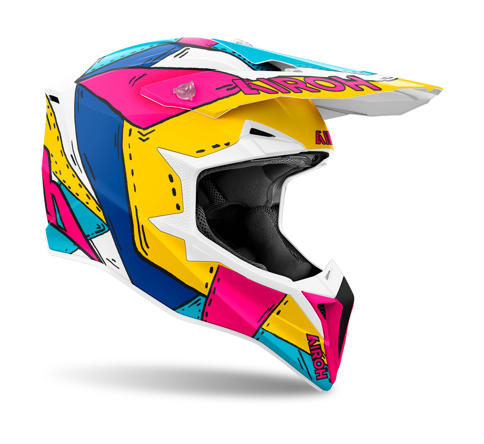Airoh Motocross Helmet Wraap Paint - Matte Multi