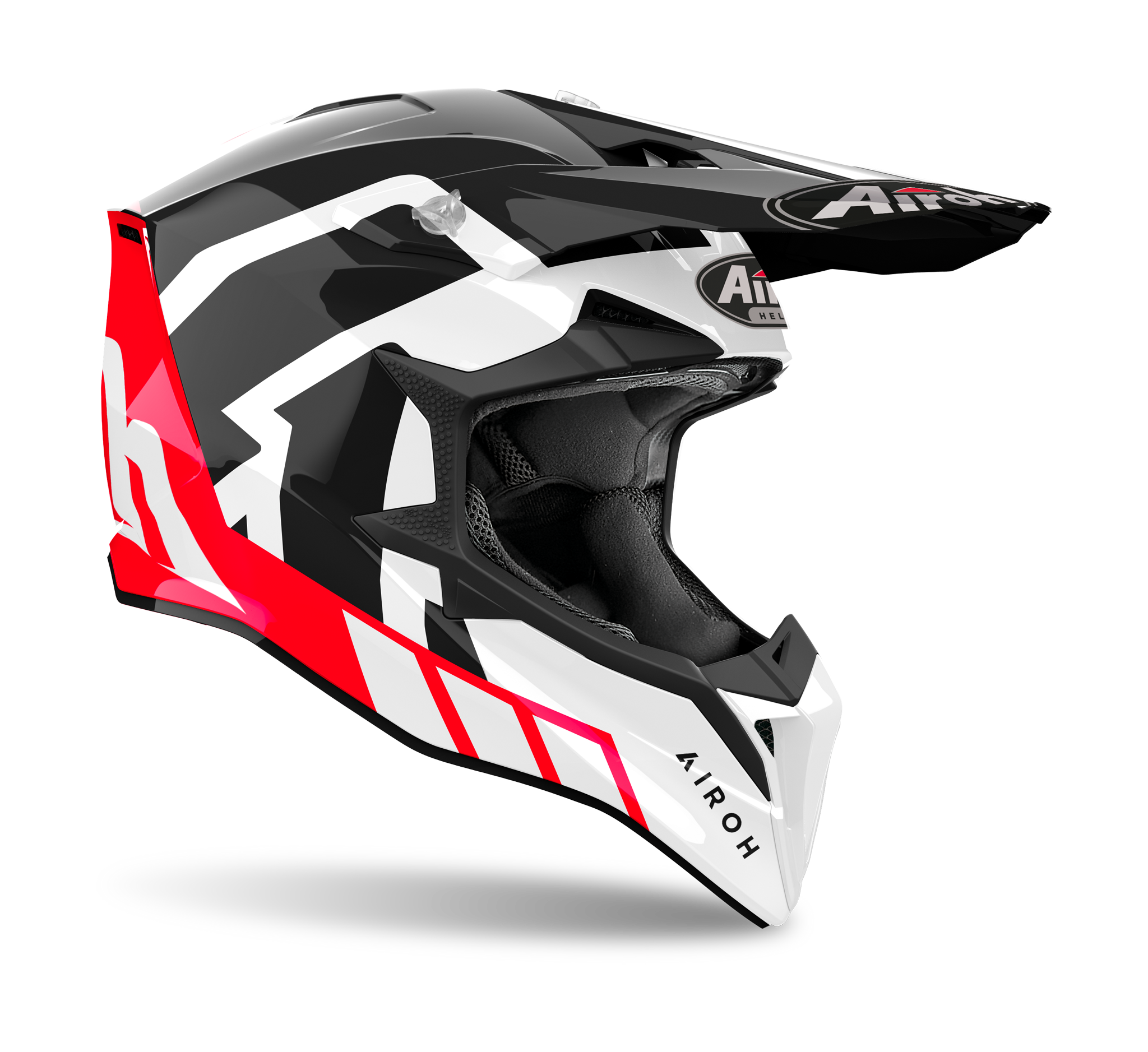 Airoh Motocross Helmet Wraap Reloaded - Gloss Red