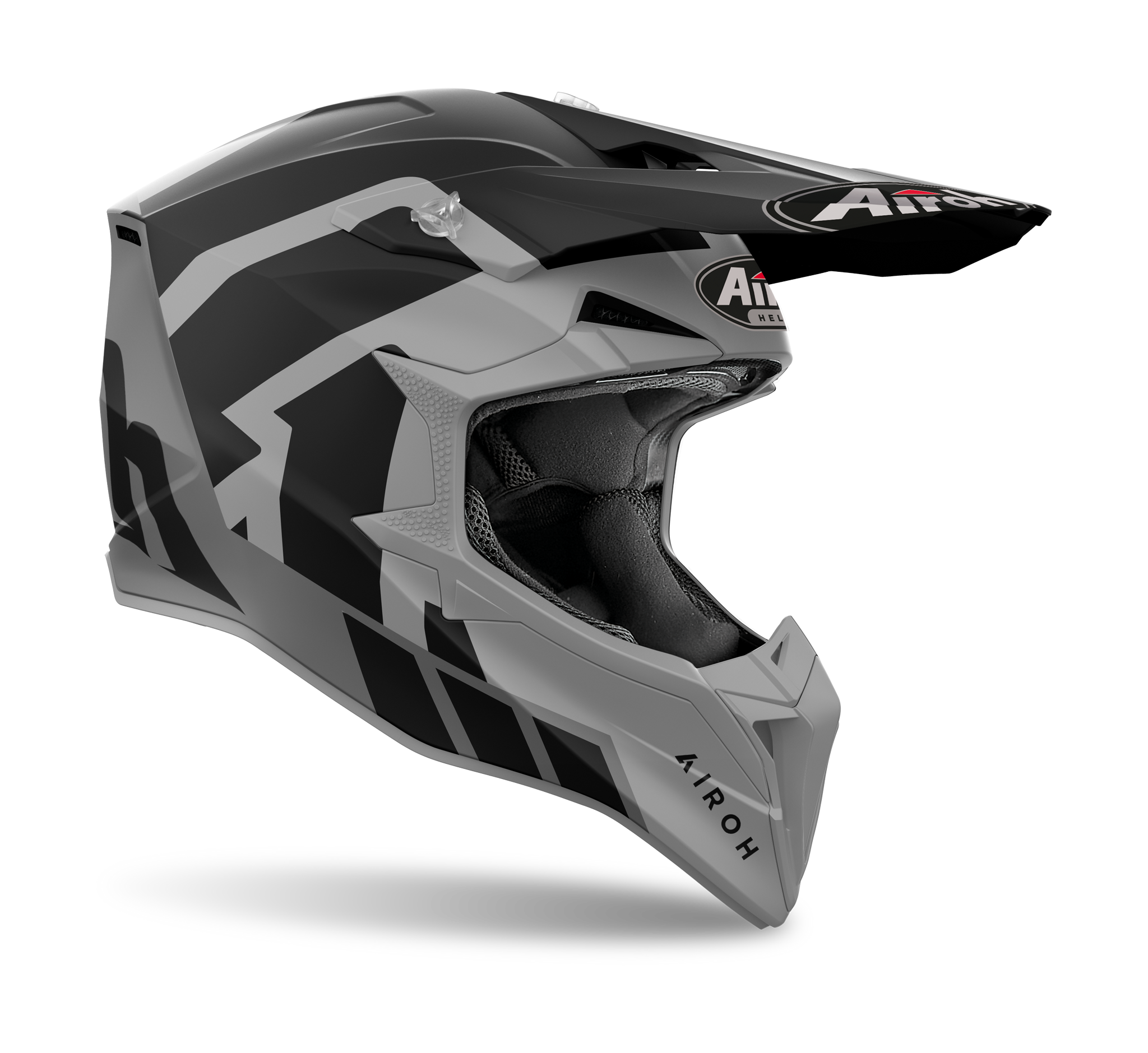 Airoh Motocross Helmet Wraap Reloaded - Mat Antraciet