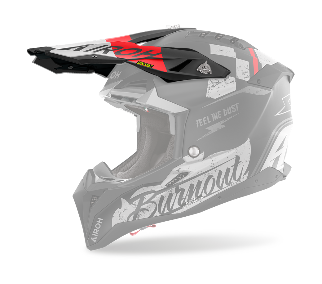 Airoh Helmet Visor Aviator 3 Burnout - Matte Black / Grey