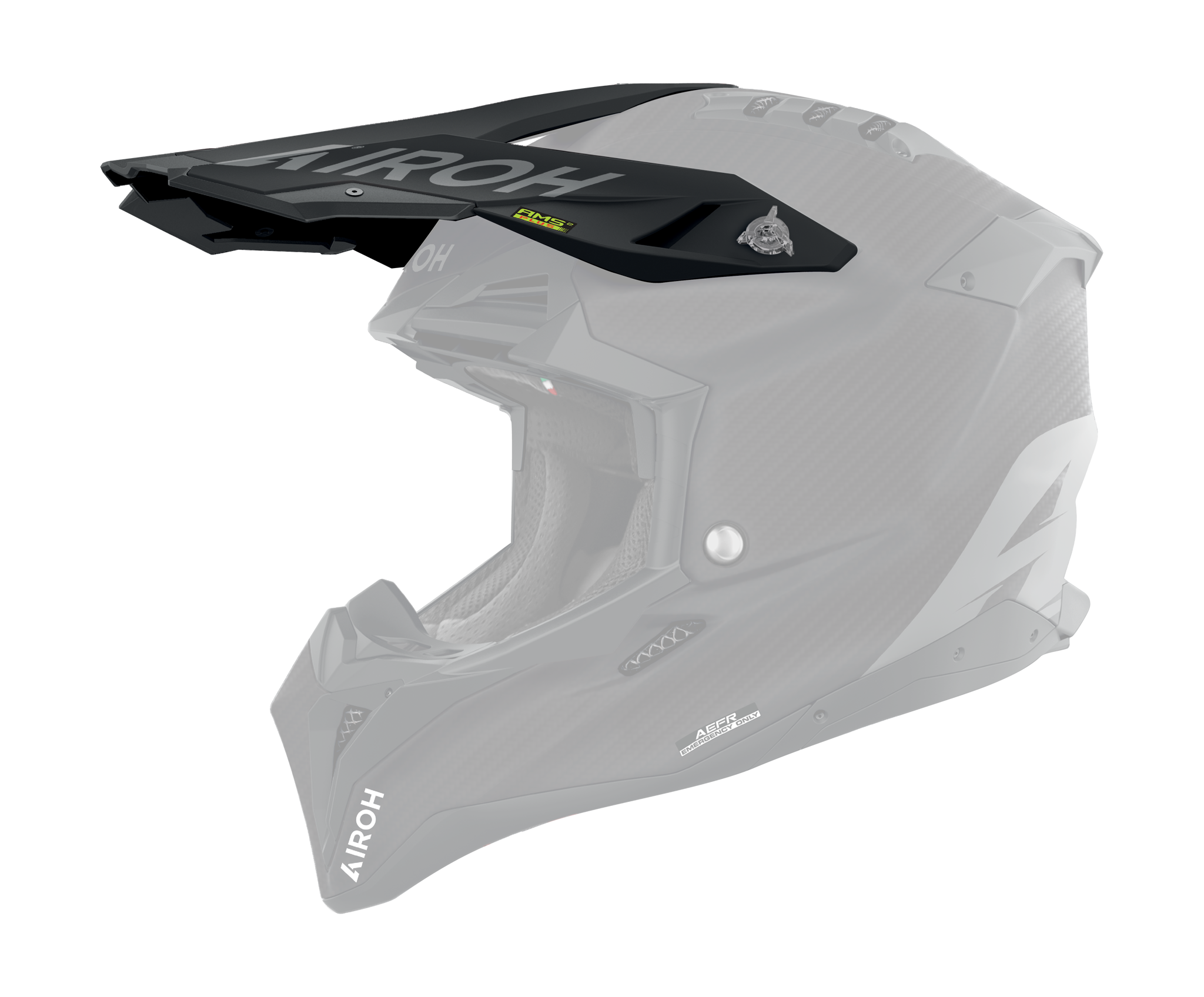 Airoh Helmet Visor Aviator 3 Carbon - Matte Black