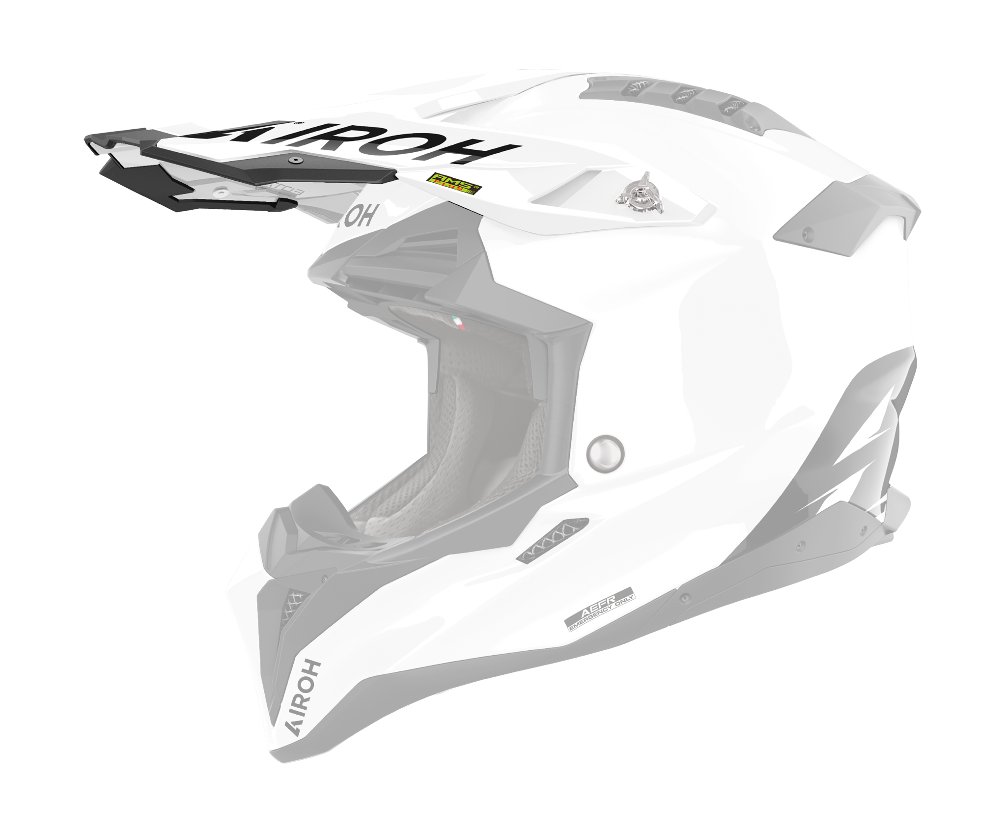 Airoh Helmet Visor Aviator 3 Color - Gloss White