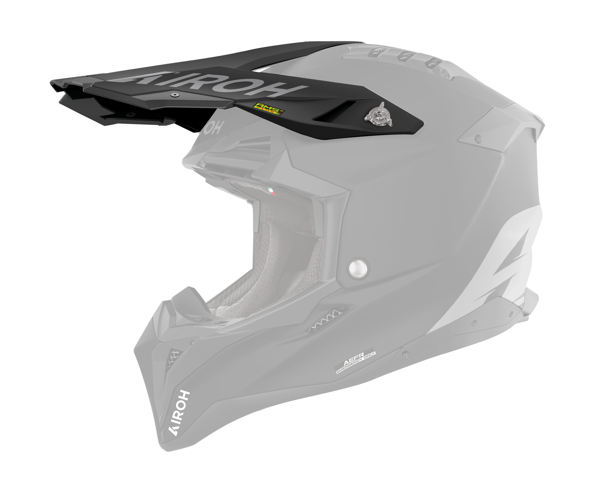 Airoh Helmet Visor Aviator 3 Color - Matte Black