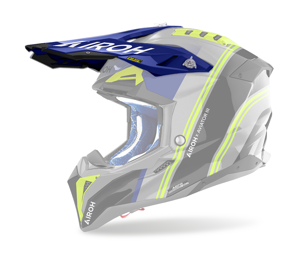 Airoh Helmet Visor Aviator 3 Hima - Gloss Blue