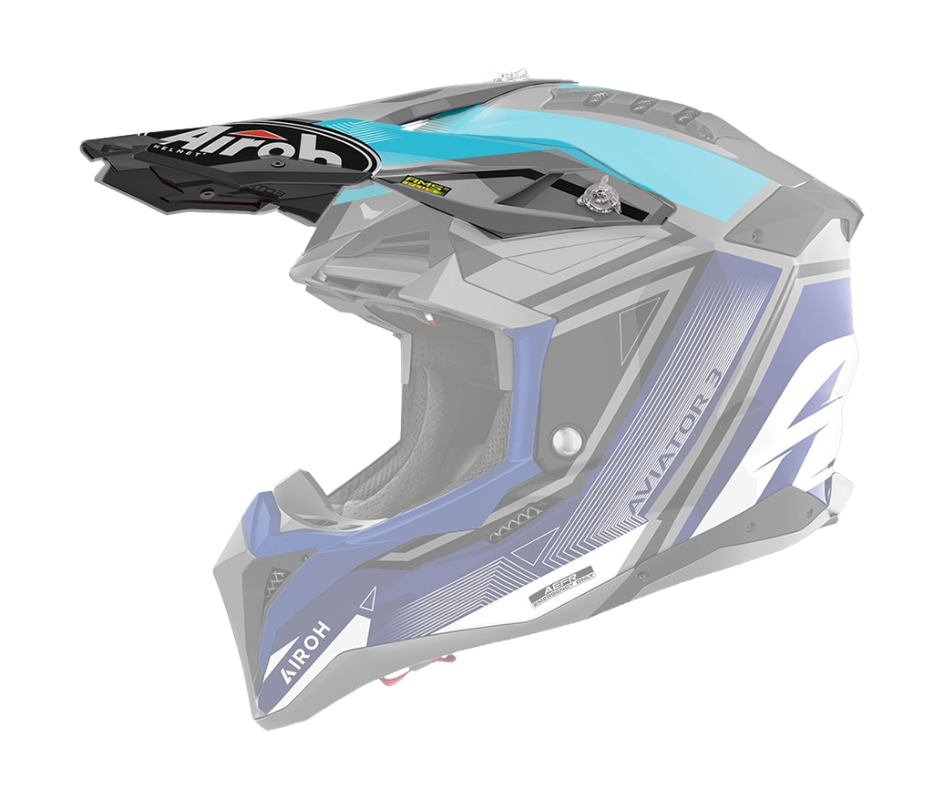 Airoh Helmet Visor Aviator 3 League - Gloss Blue
