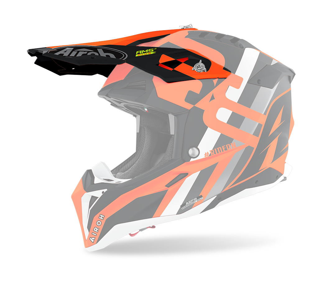 Airoh Helmet Visor Aviator 3 Rainbow - Matte Fluo Orange