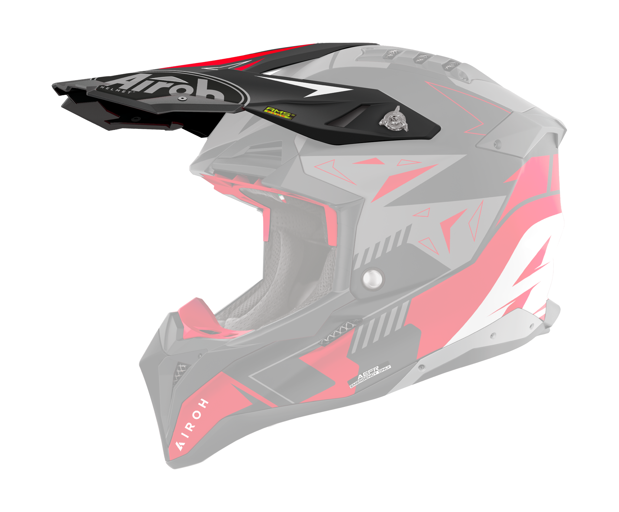 Airoh Helmet Visor Aviator 3 Spin - Matte Red
