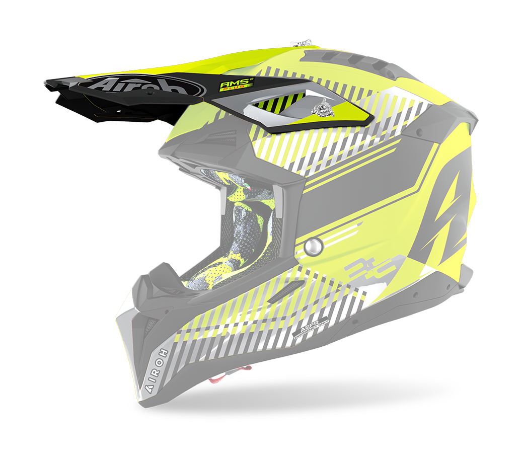 Airoh Helmet Visor Aviator 3 Wave - Matte Fluo Yellow