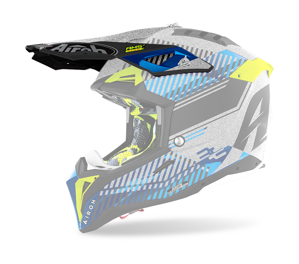 Airoh Helmet Visor Aviator 3 Wave - Silver / Chrome