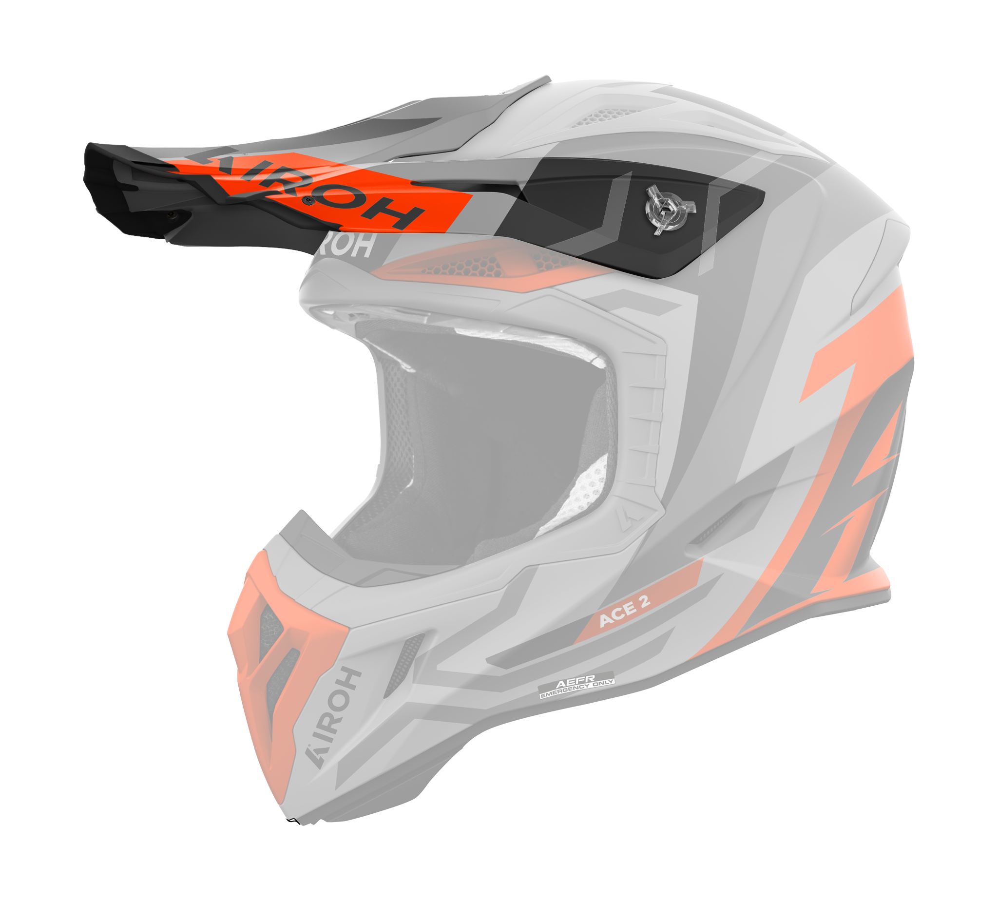Airoh Helmet Visor Aviator Ace 2 Ground - Matte Orange