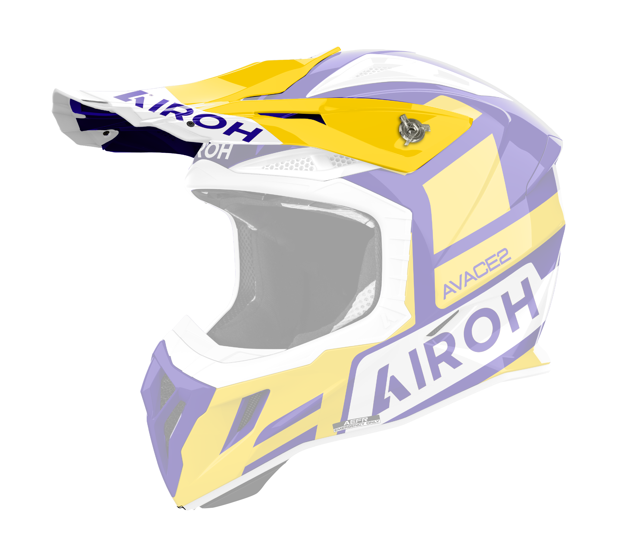 Airoh Helmet Visor Aviator Ace 2 Sake - Gloss Yellow