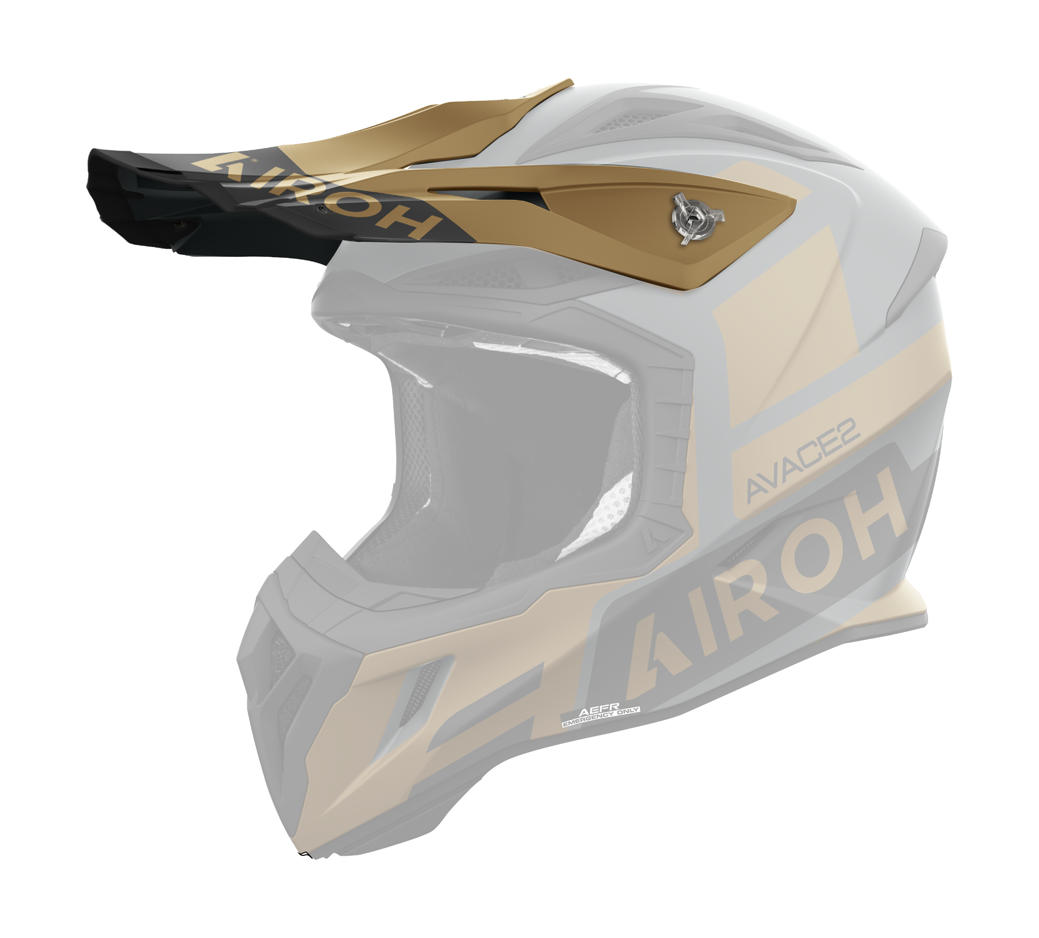 Airoh Helmet Visor Aviator Ace 2 Sake - Matte Gold