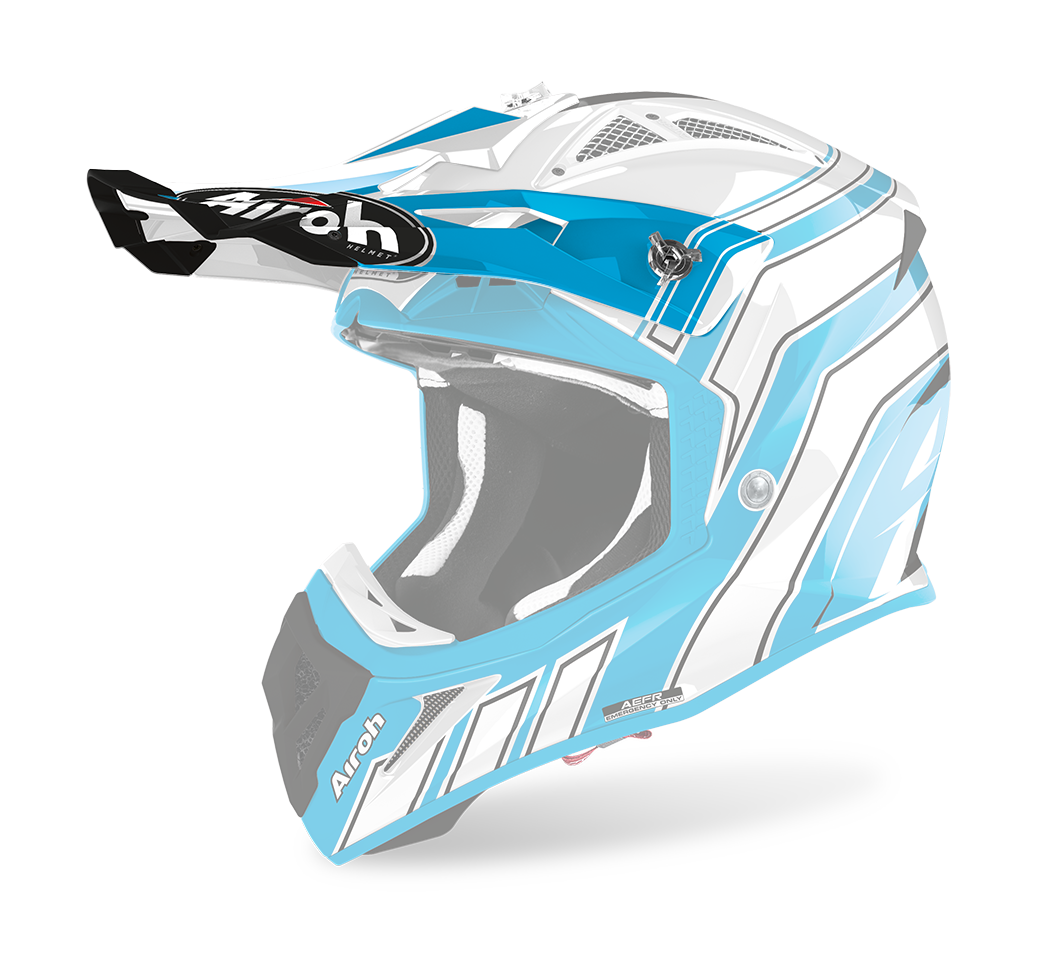 Airoh Helmet Visor Aviator Ace Art - Gloss Azure
