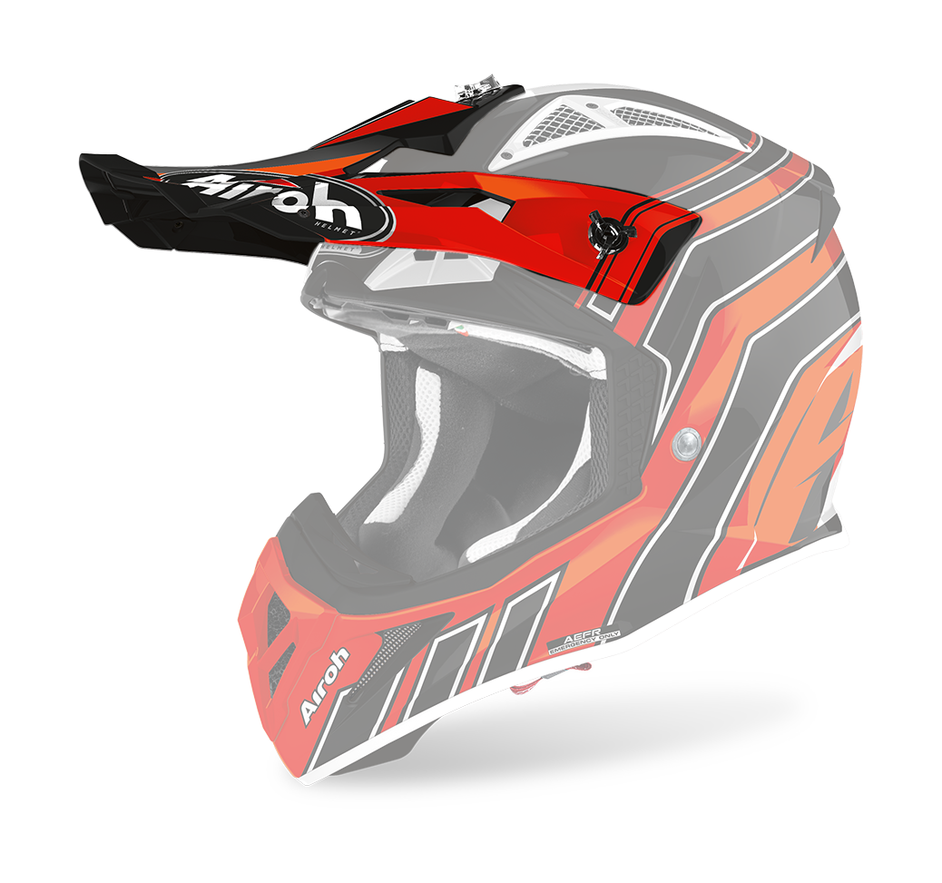 Airoh Helmet Visor Aviator Ace Art - Gloss Fluo Orange