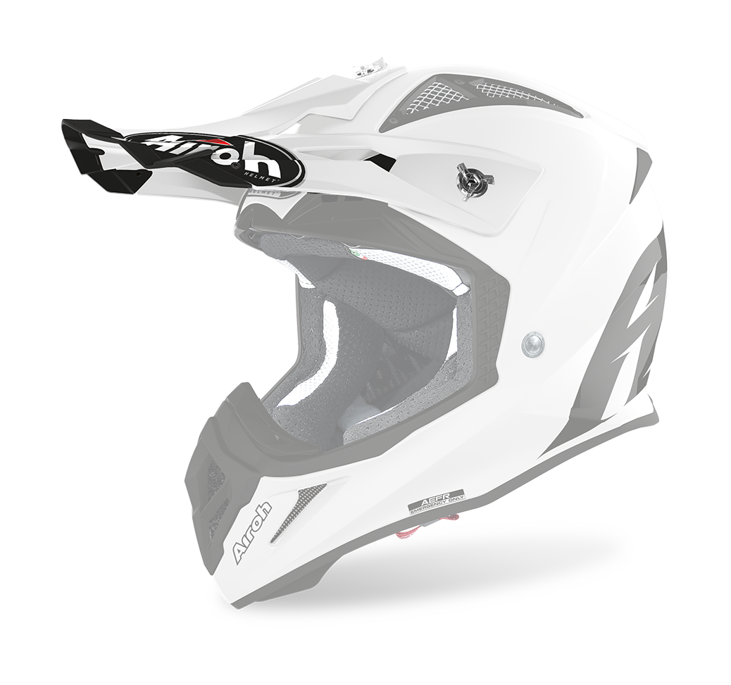 Airoh Helmet Visor Aviator Ace Color - Gloss White