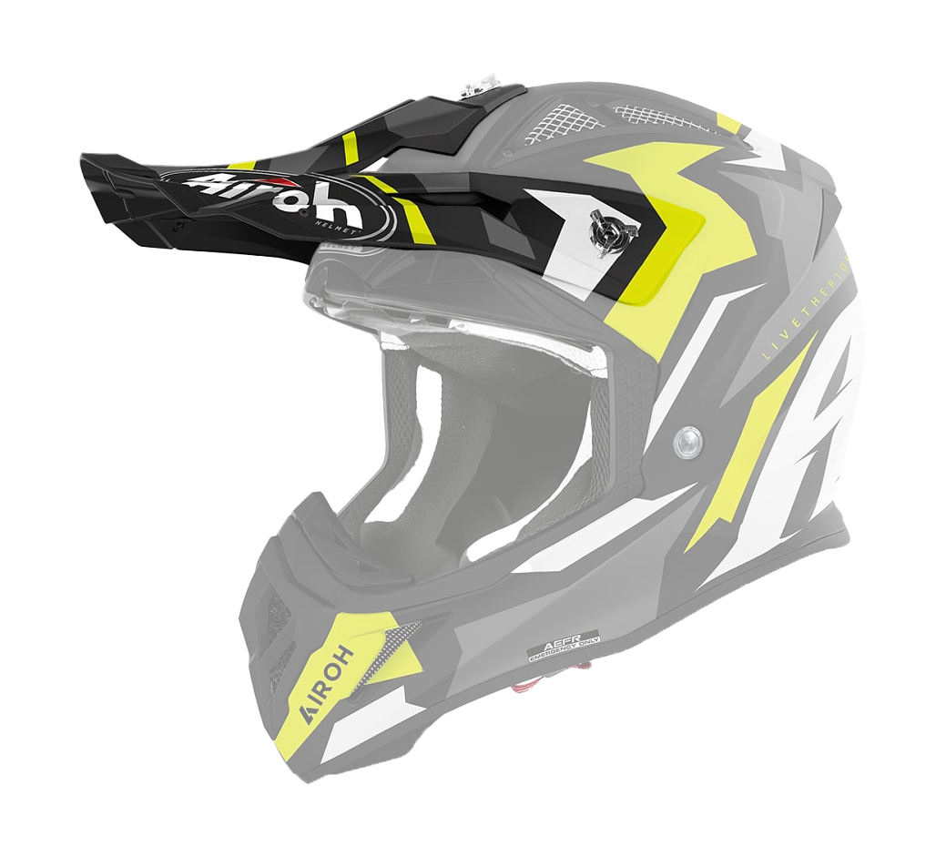 Airoh Helmet Visor Aviator Ace Swoop - Matte Yellow