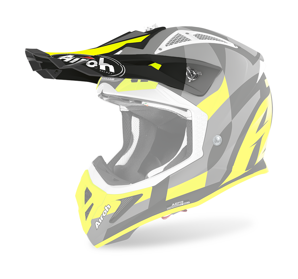 Airoh Helmet Visor Aviator Ace Trick - Matte Fluo Yellow