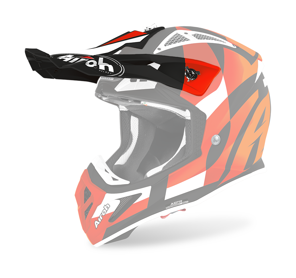 Airoh Helmet Visor Aviator Ace Trick - Matte Fluo Orange