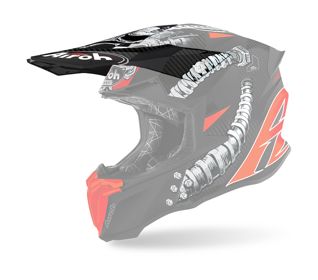 Airoh Helmet Visor Twist 2.0 Bolt - Matte Fluo Orange / Black