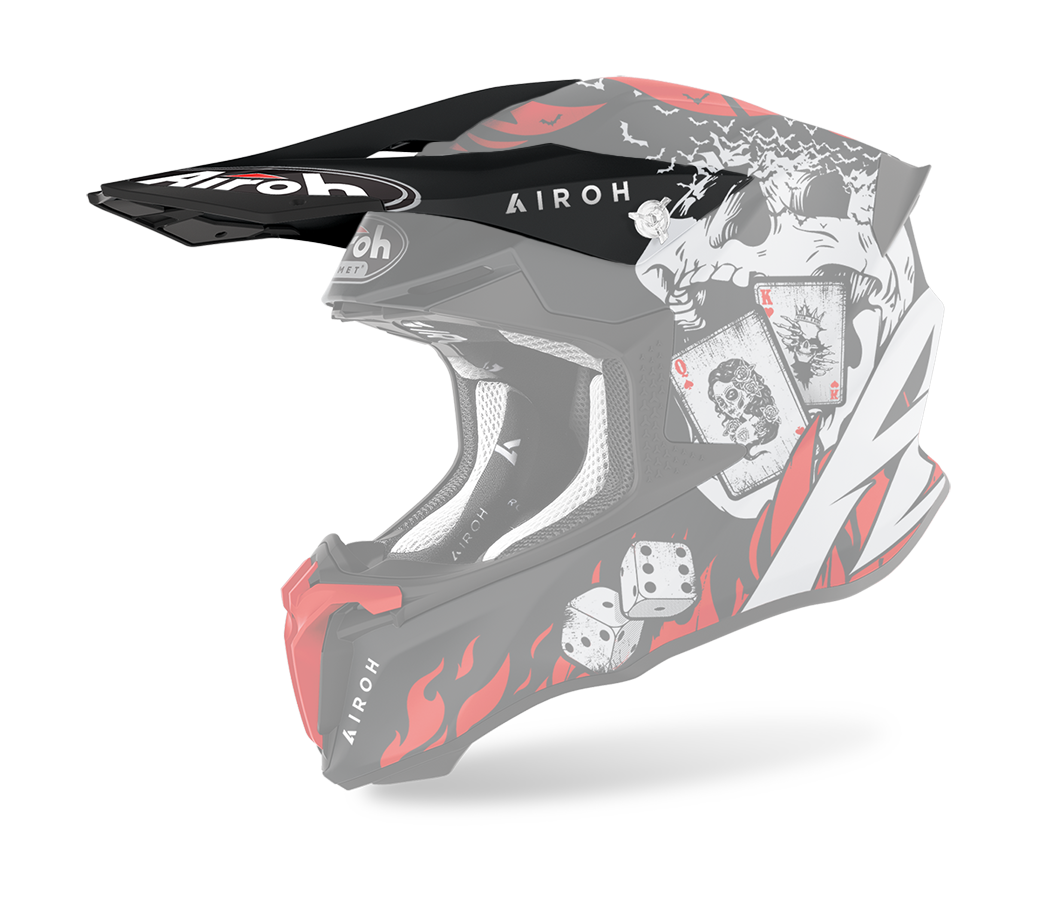 Airoh Helmet Visor Twist 2.0 Hell - Matte Black / Red