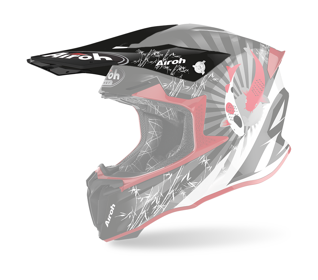 Airoh Helmet Visor Twist 2.0 Katana - Gloss Red / Black