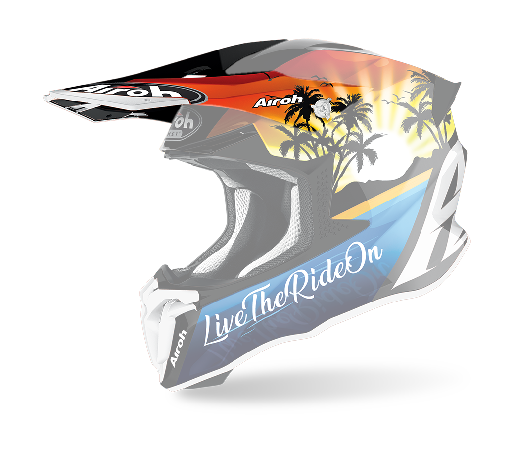 Airoh Helmet Visor Twist 2.0 Lazyboy - Gloss Blue / Black