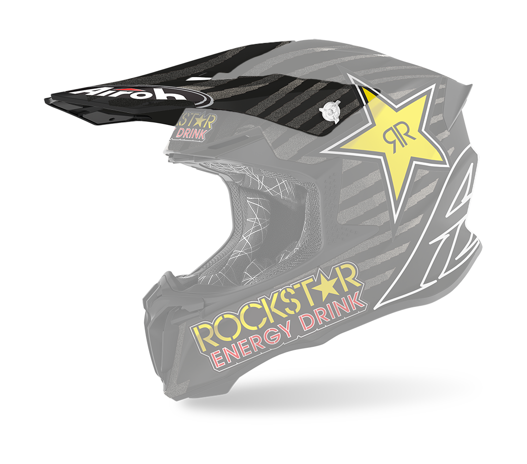Airoh Helmet Visor Twist 2.0 Rockstar - Matte Black / White