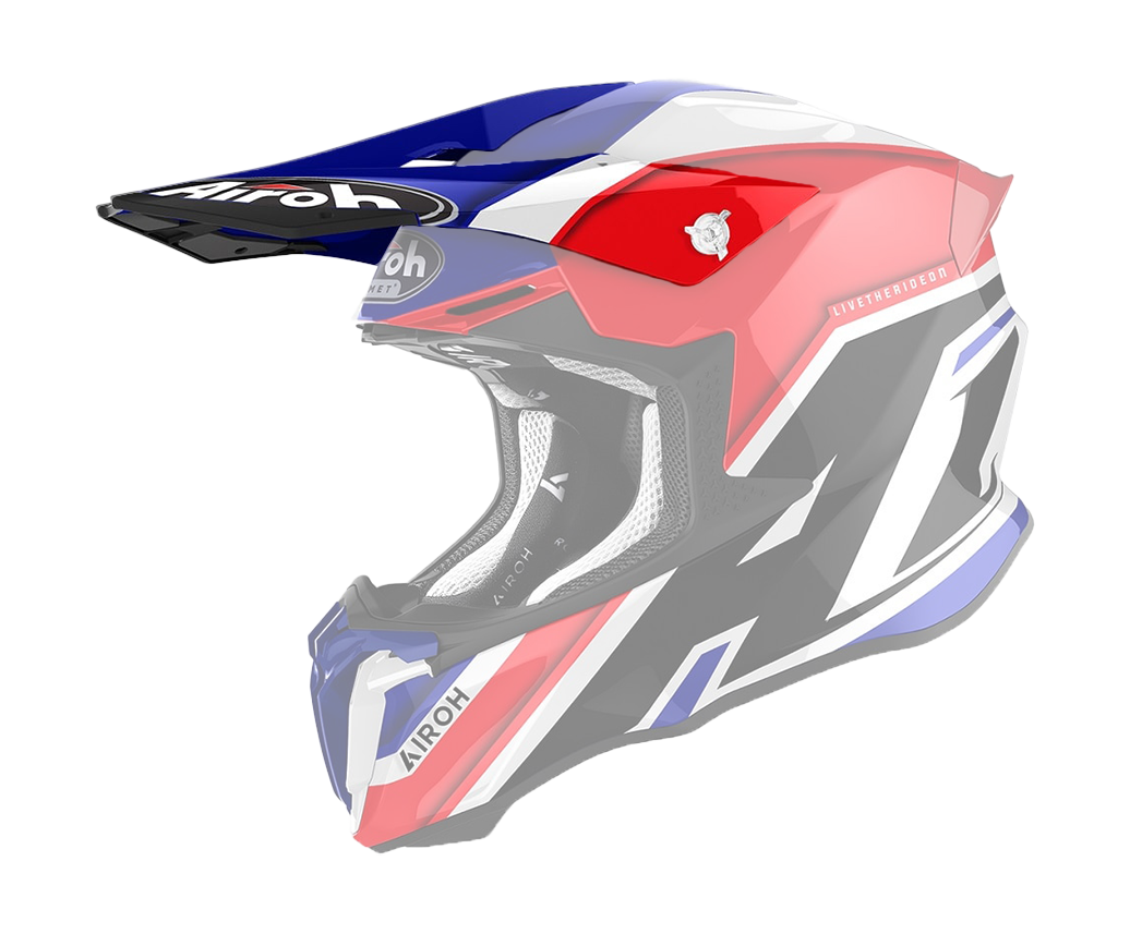 Airoh Helmet Visor Twist 2.0 Shaken - Gloss Blue