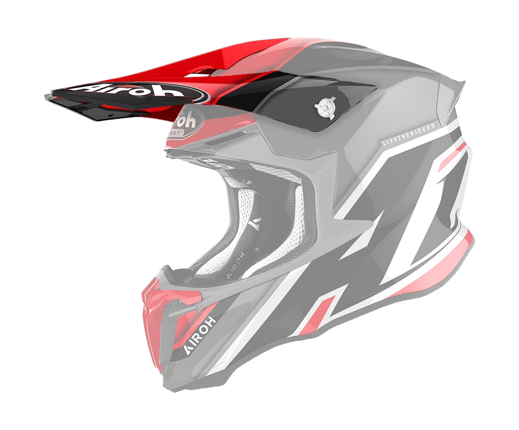 Airoh Helmet Visor Twist 2.0 Shaken - Gloss Red