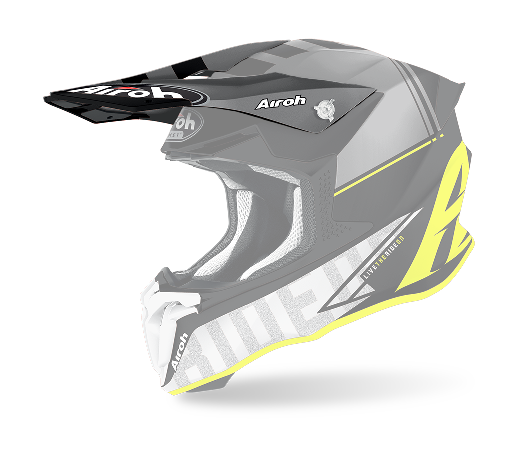 Airoh Helmet Visor Twist 2.0 Tech - Matte Fluo Yellow / Black