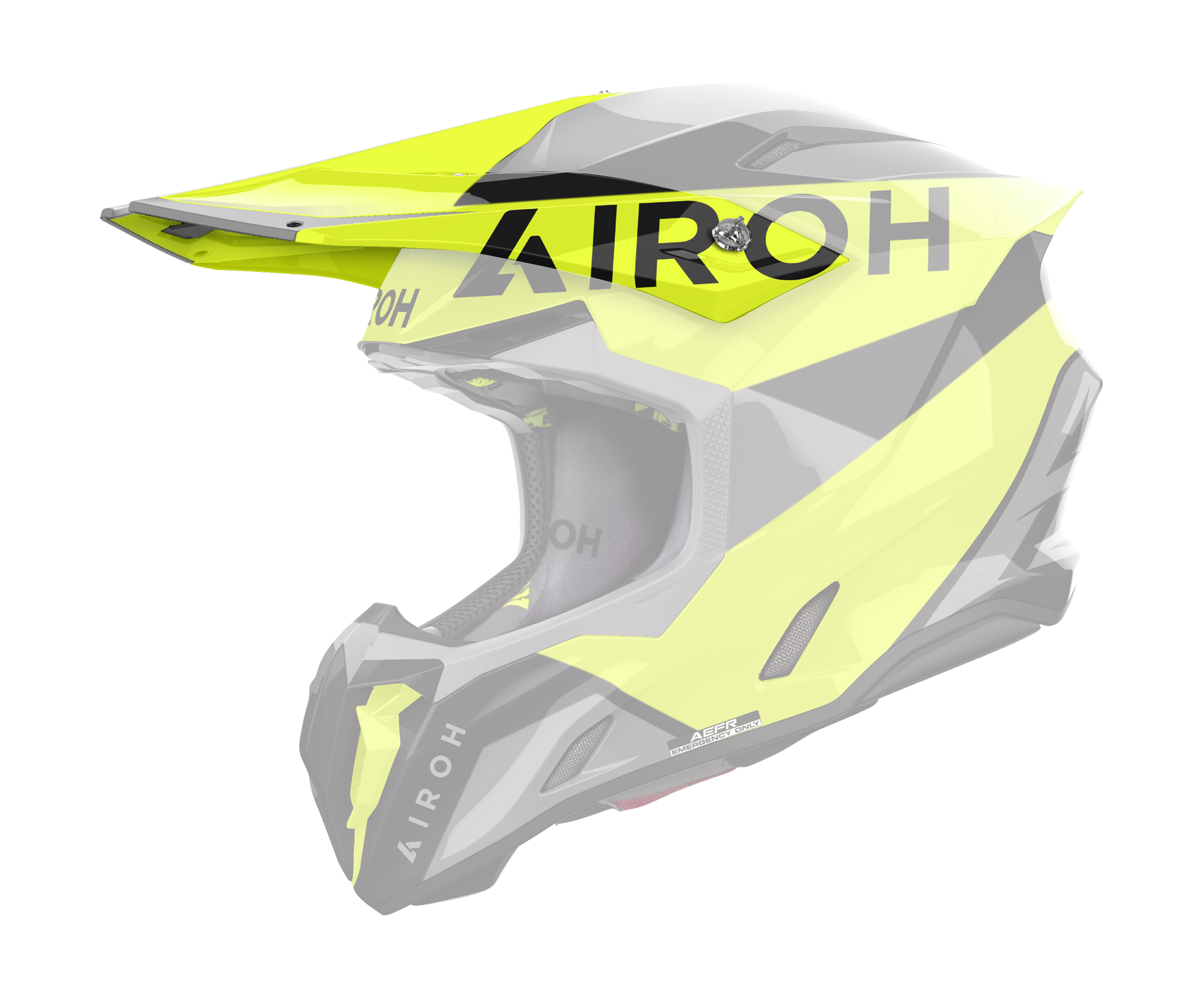Airoh Helmet Visor Twist 3 King - Gloss Yellow
