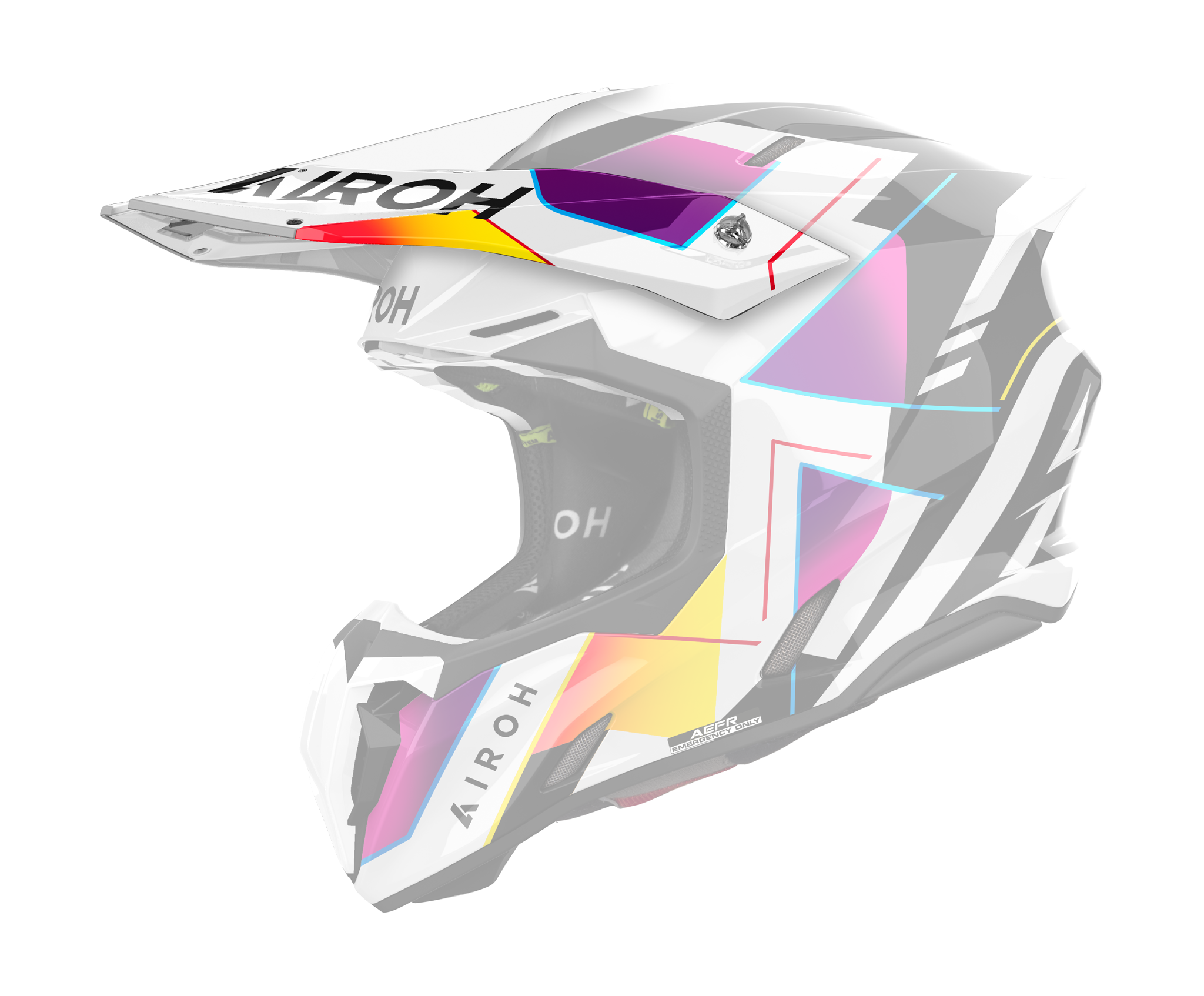 Airoh Helmet Visor Twist 3 King - Gloss Rainbow