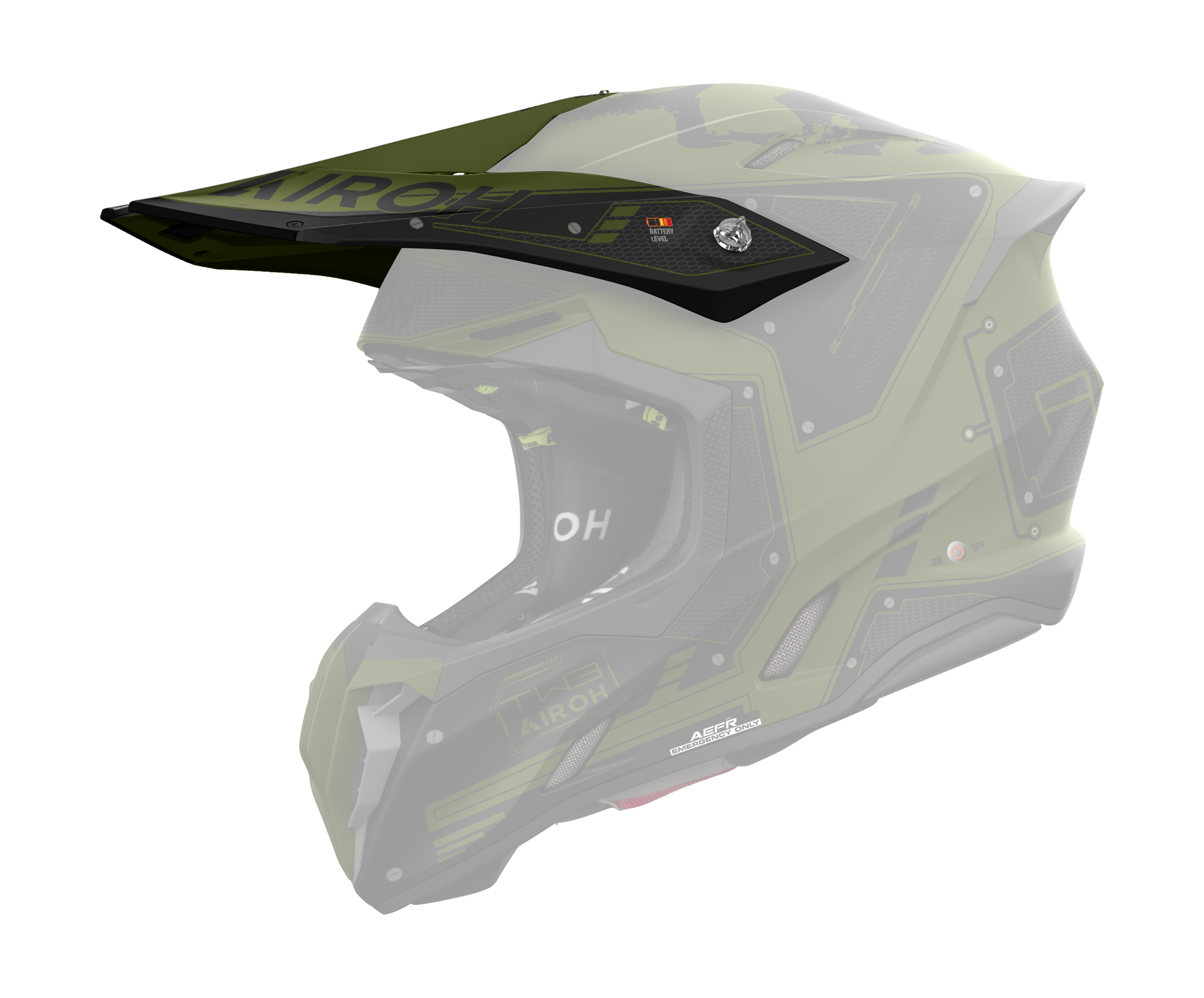 Airoh Helmet Visor Twist 3 King - Mat Military