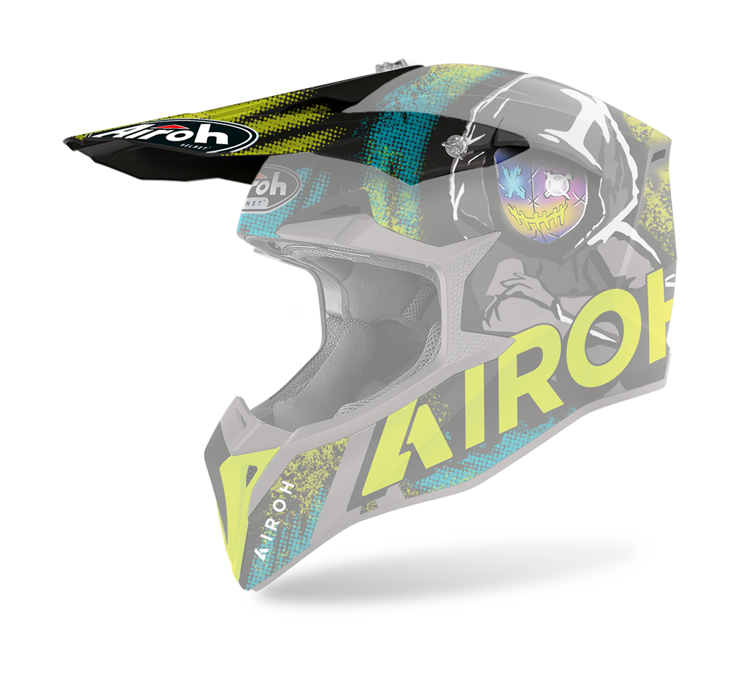 Airoh Helmet Visor Wraap Alien - Matte Yellow