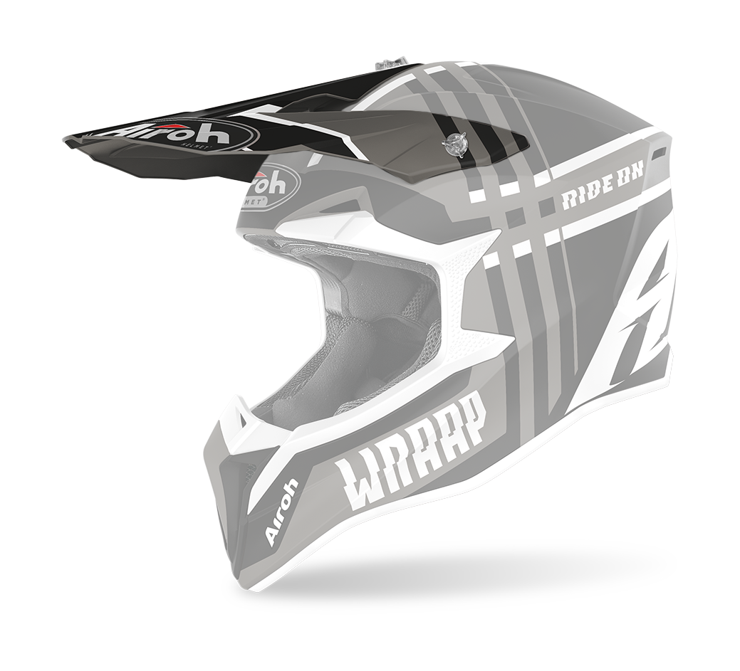 Airoh Helmet Visor Wraap Broken - Matte Anthracite / Black