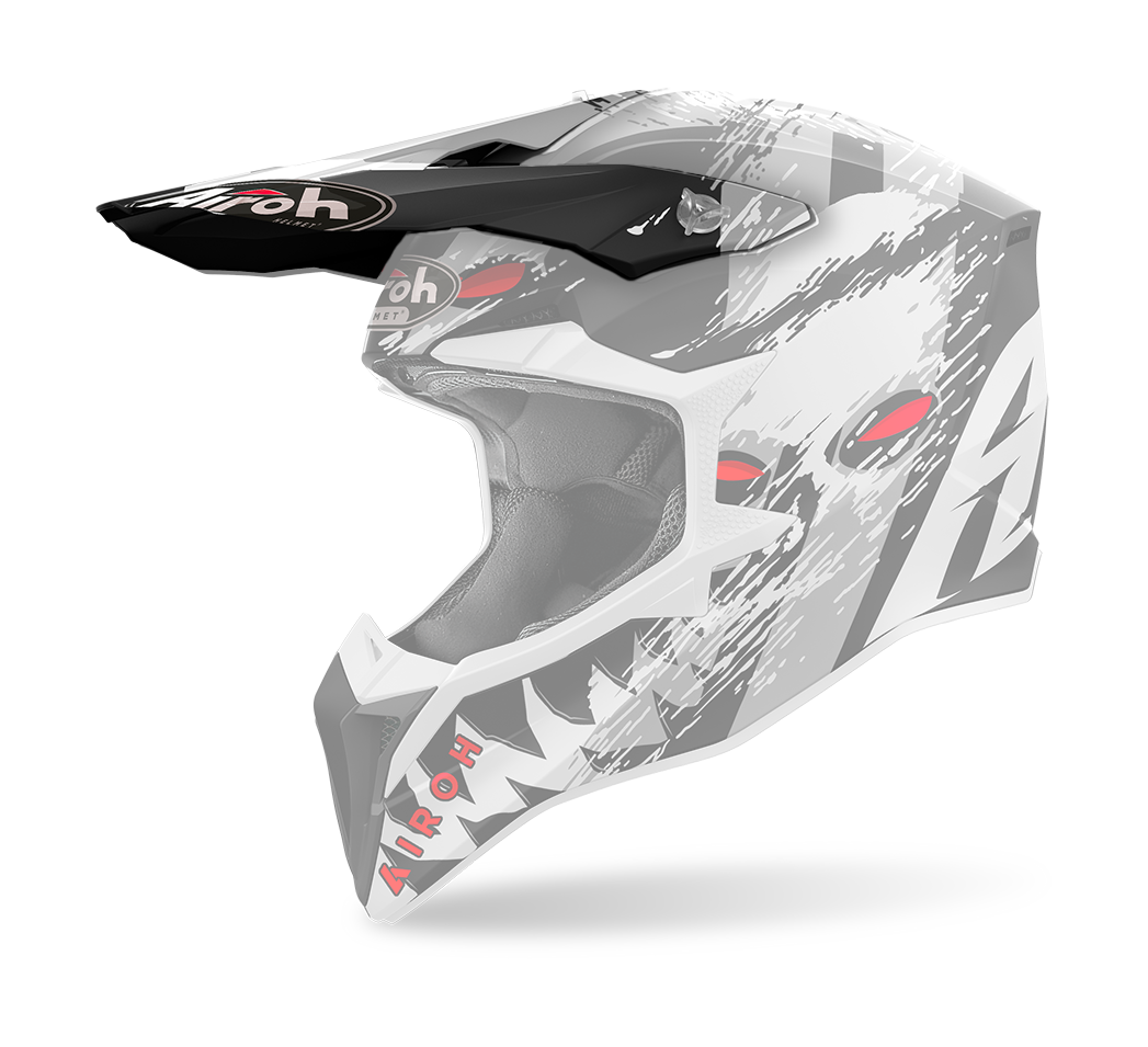 Airoh Helmet Visor Wraap Demon - Matte Black / White